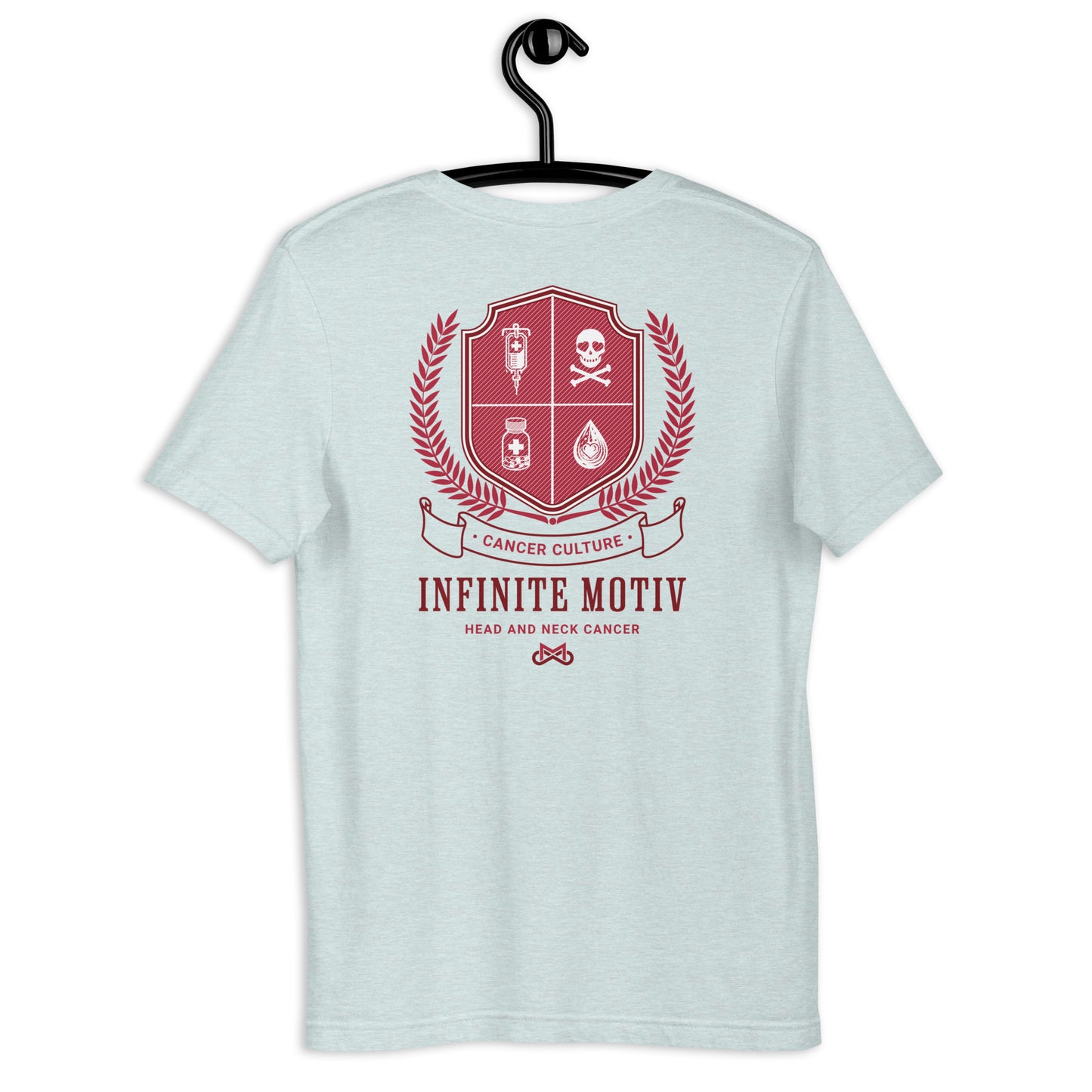 Unisex Head and Neck Cancer Crest Embroidered t-shirt