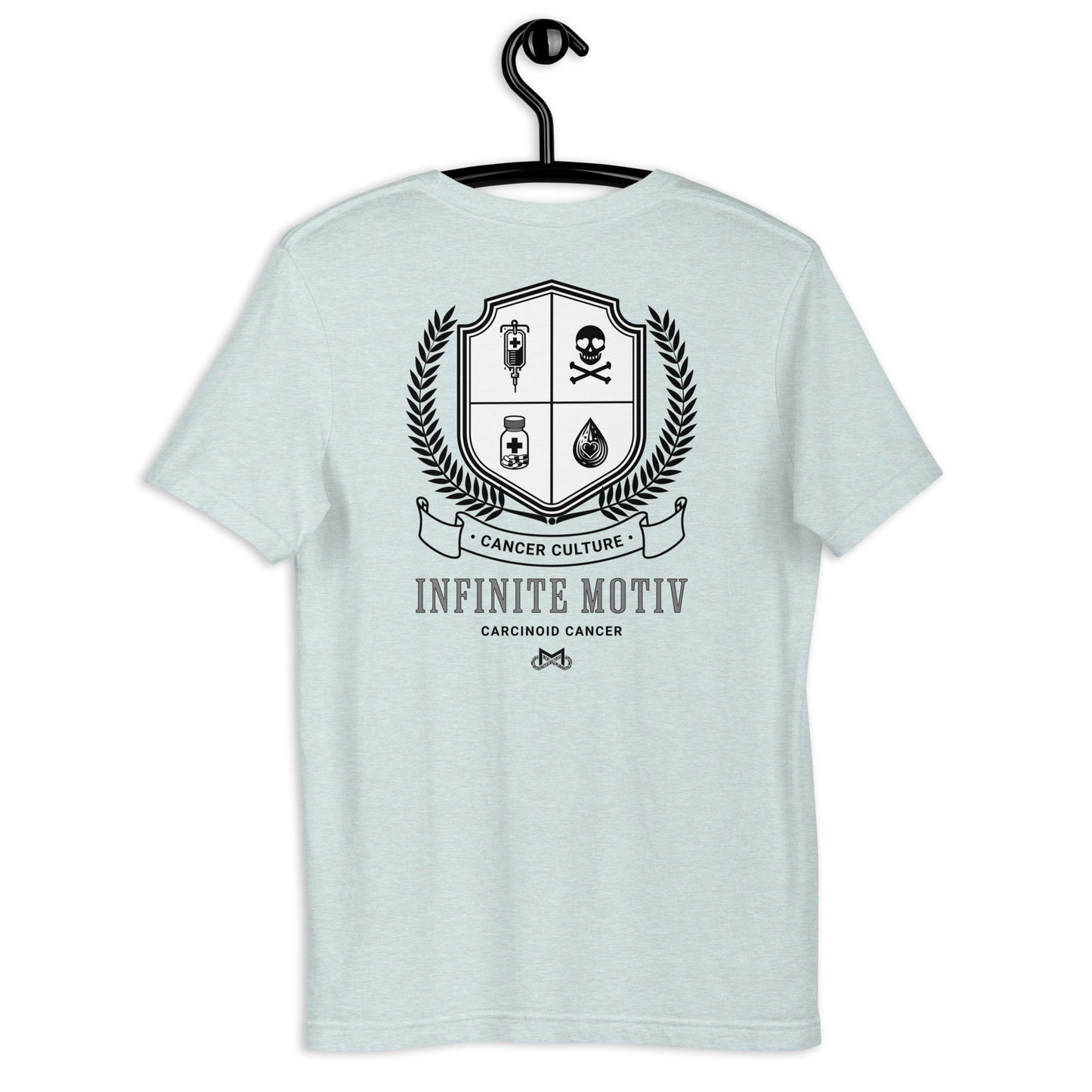 Unisex Carcinoid Cancer Crest Embroidered t-shirt