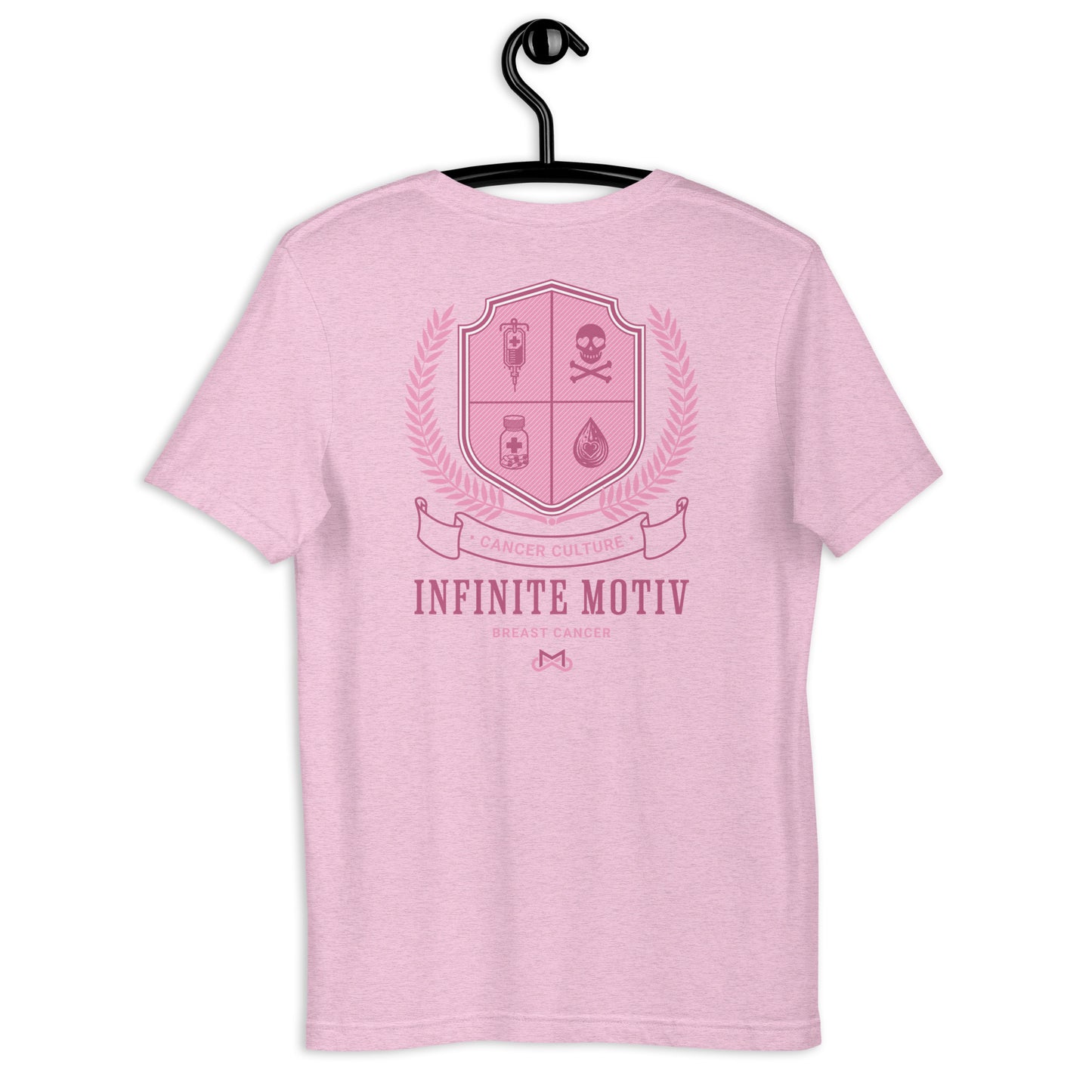 Unisex Breast Cancer Crest Embroidered t-shirt