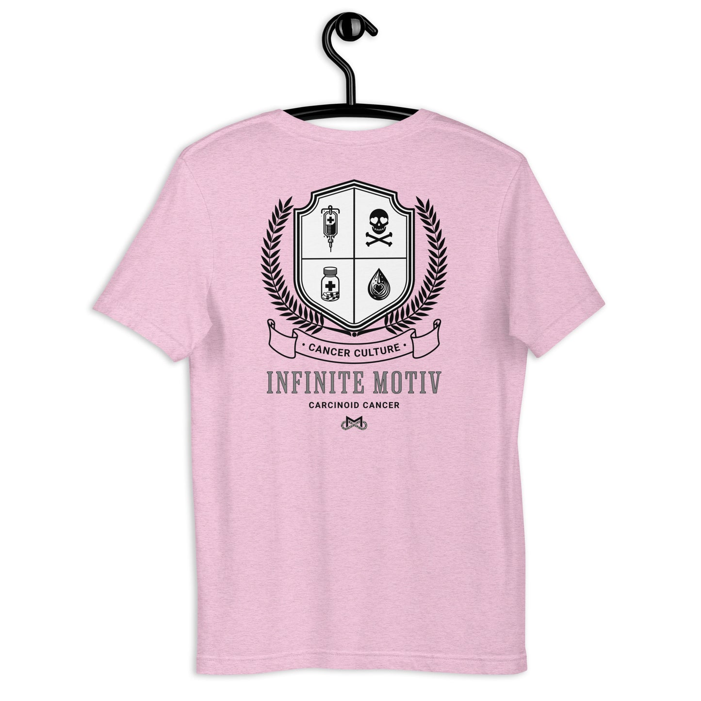 Unisex Carcinoid Cancer Crest Embroidered t-shirt