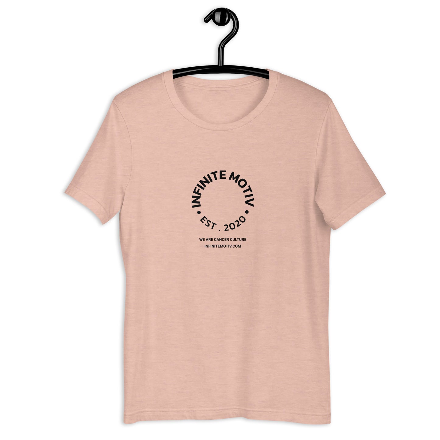 Full Circle Black Cancer Awareness Unisex T-Shirt by Infinite Motiv | Soft, Lightweight Comfort for Everday Style