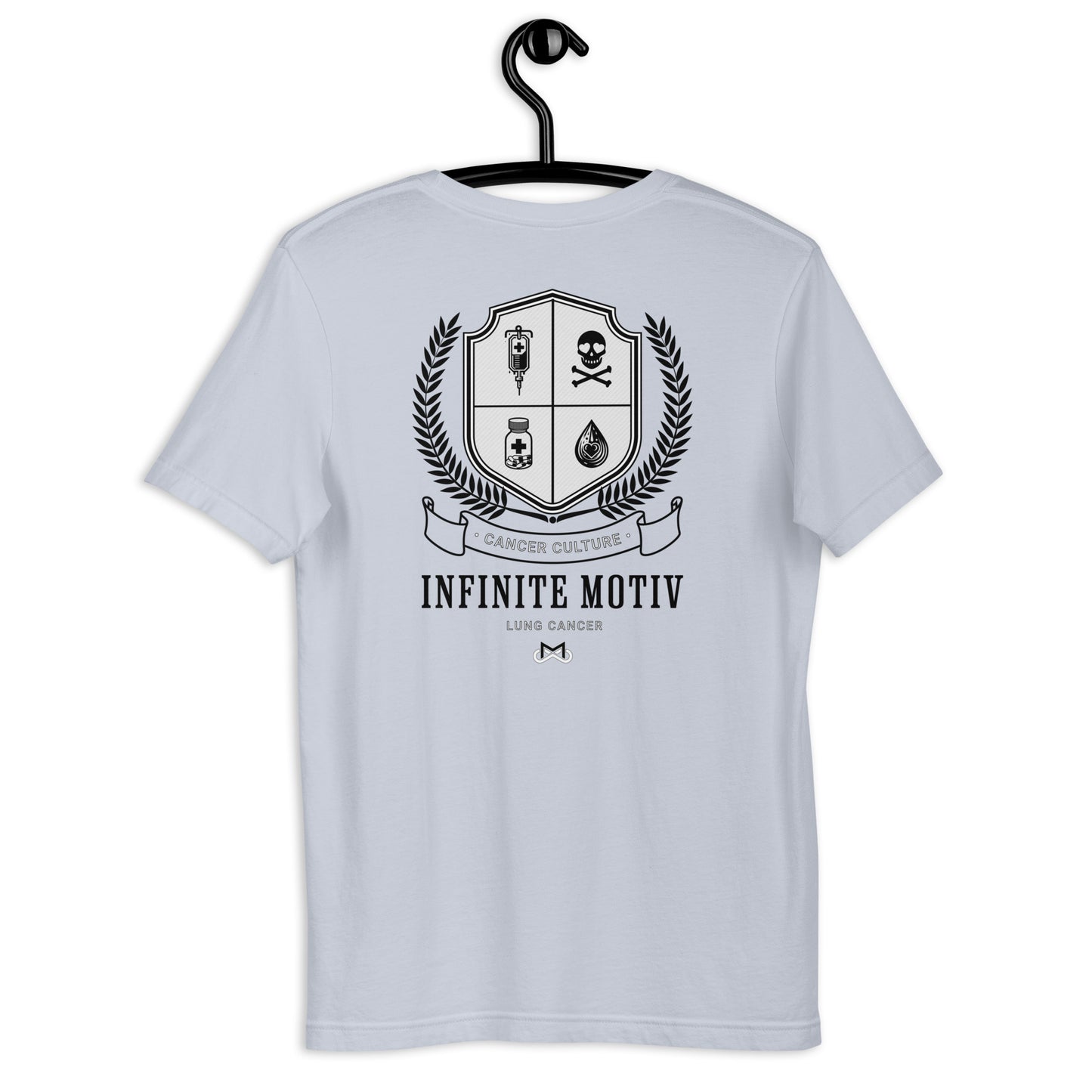 Unisex Lung Cancer Crest Embroidered t-shirt