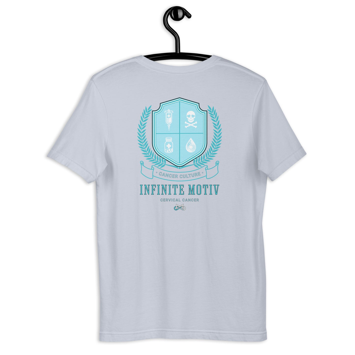 Unisex Cervical Cancer Crest Embroidered t-shirt