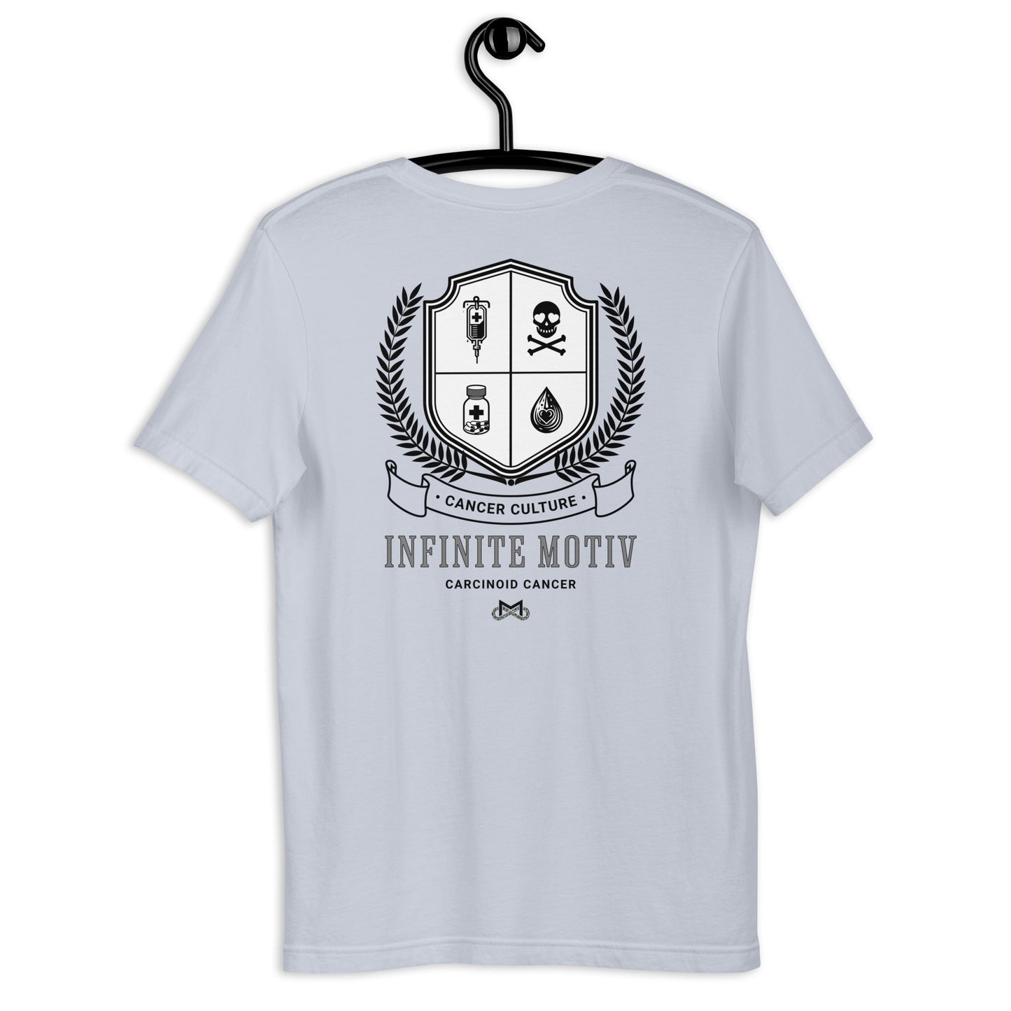 Unisex Carcinoid Cancer Crest Embroidered t-shirt