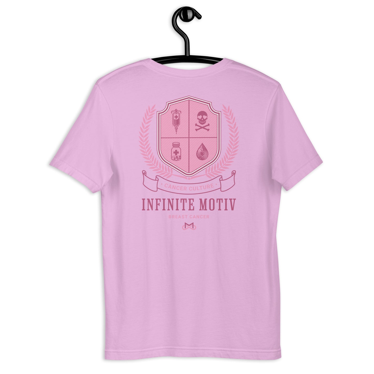 Unisex Breast Cancer Crest Embroidered t-shirt