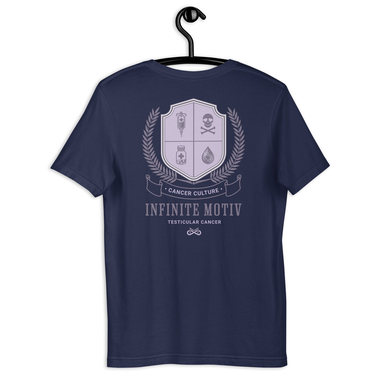 Unisex Testicular Cancer Crest Embroidered t-shirt