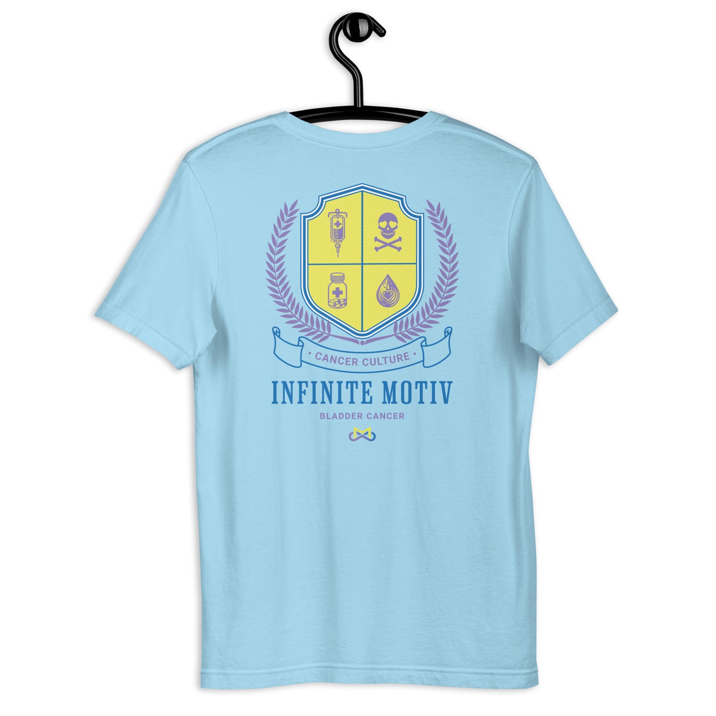 Unisex Bladder Cancer Crest Embroidered t-shirt