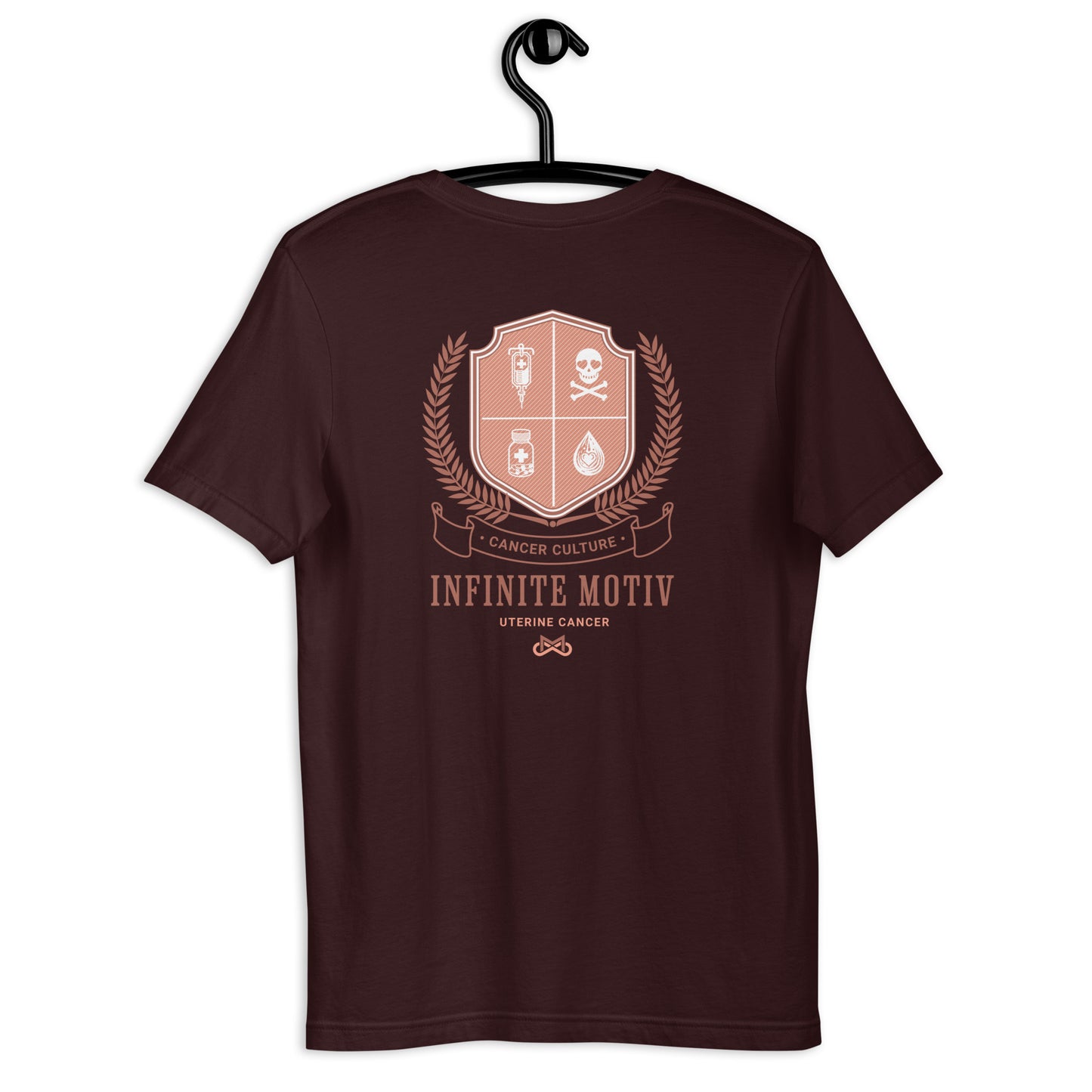 Unisex Uterine Cancer Crest Embroidered t-shirt