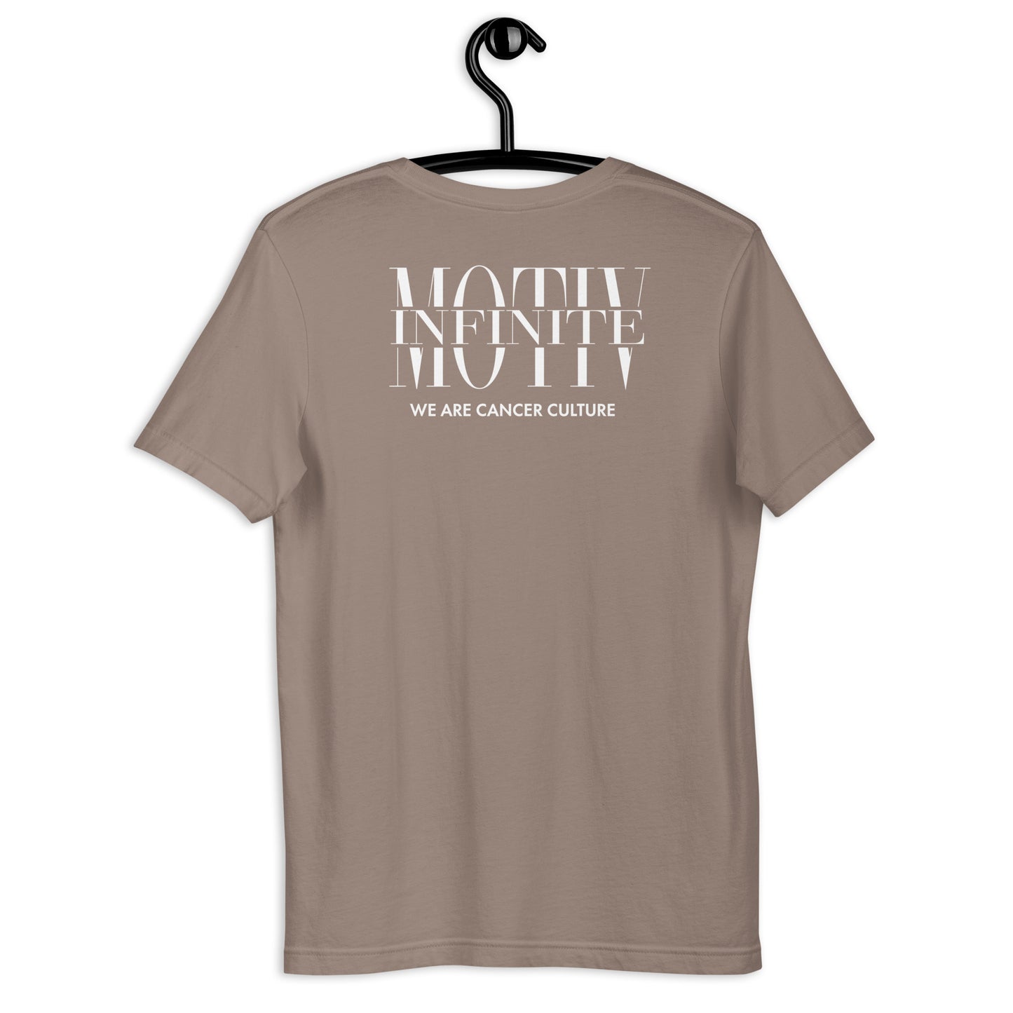 Unisex Stacked Motiv White Ink T-Shirt by Infinite Motiv | Soft, Breathable, Everyday Comfort