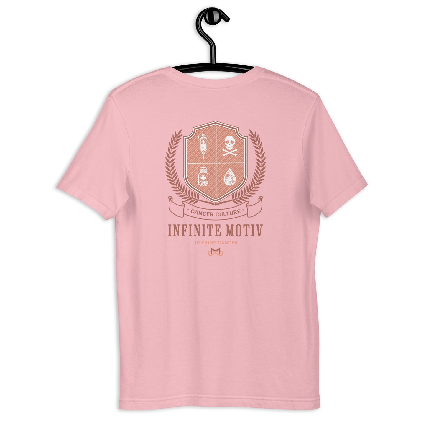 Unisex Uterine Cancer Crest Embroidered t-shirt