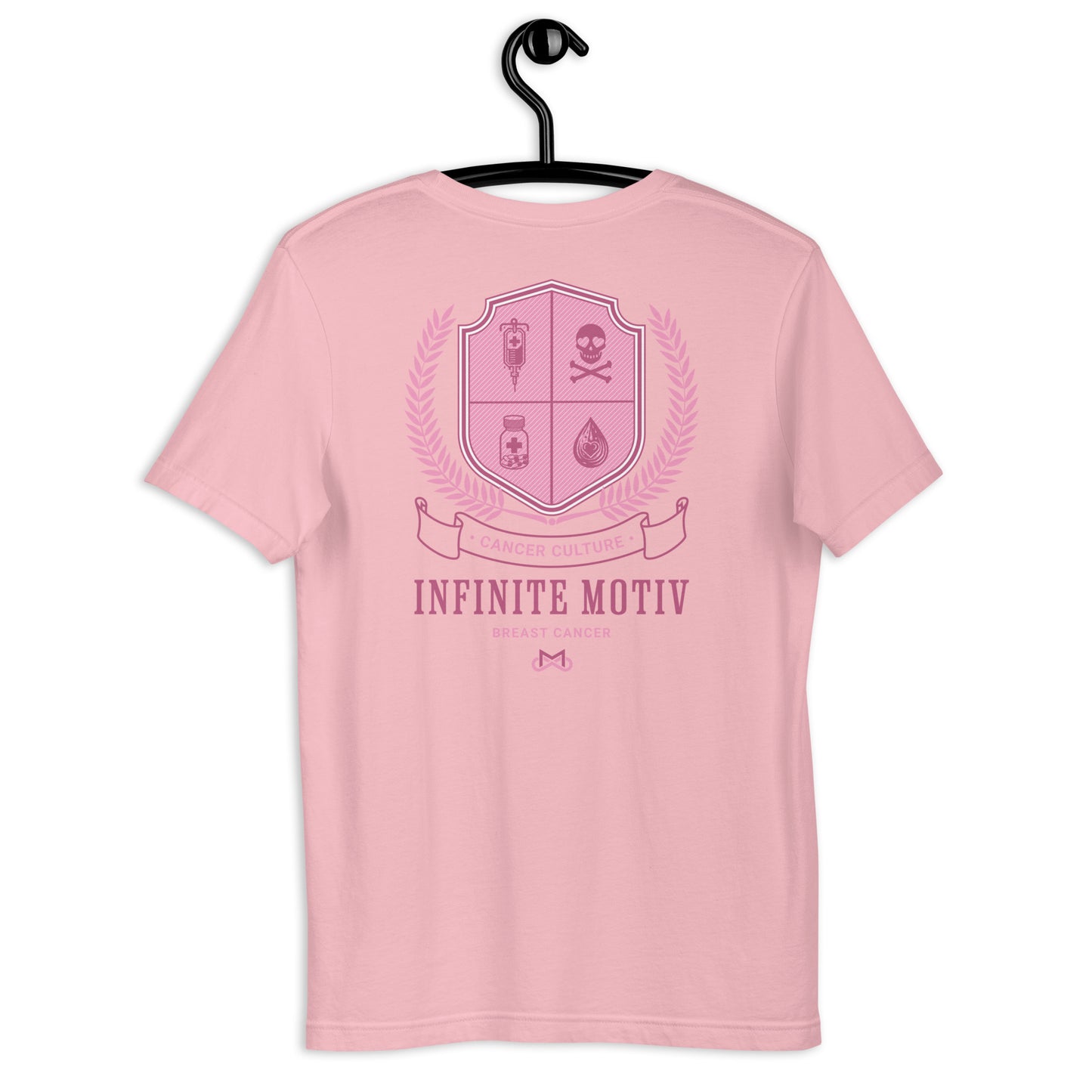 Unisex Breast Cancer Crest Embroidered t-shirt