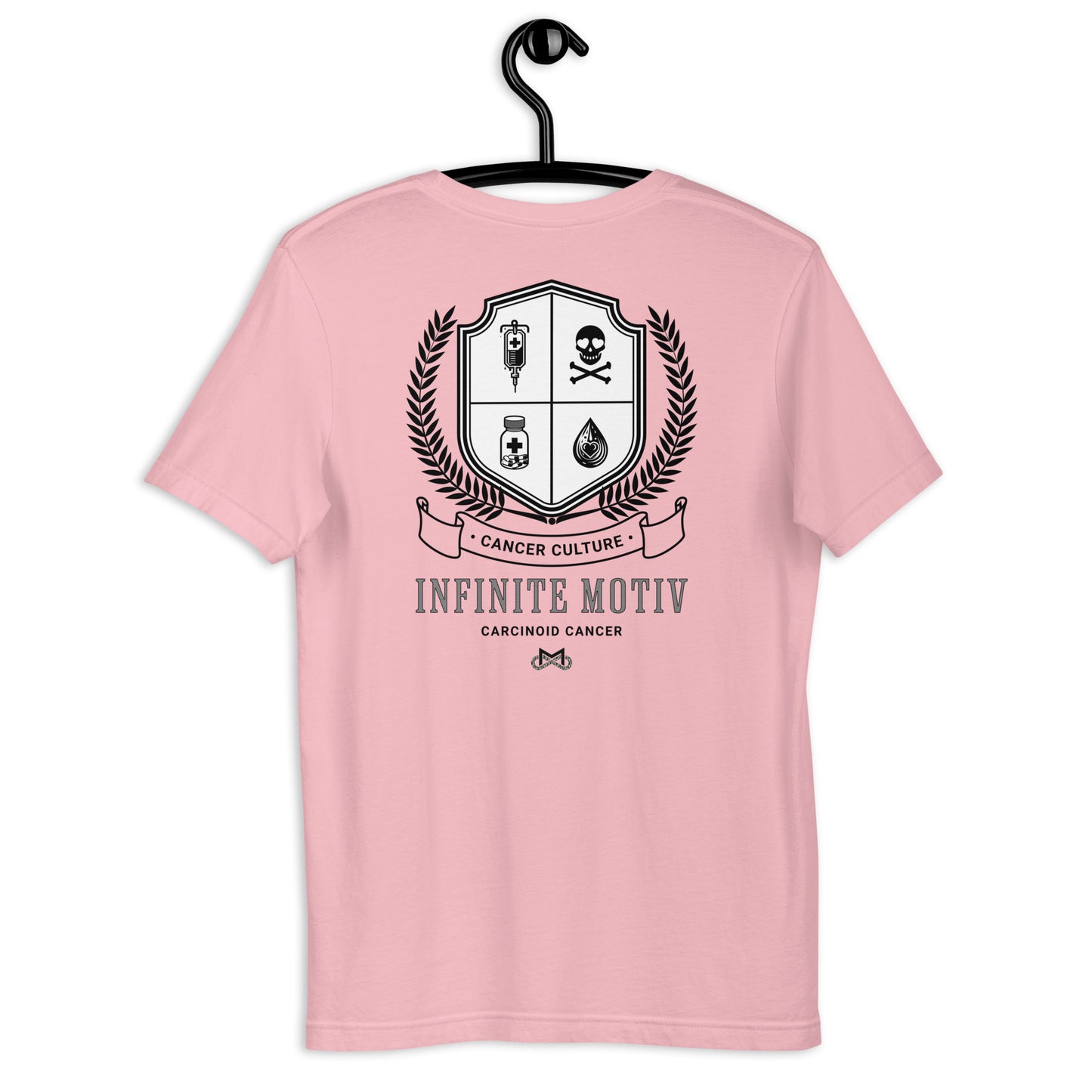 Unisex Carcinoid Cancer Crest Embroidered t-shirt