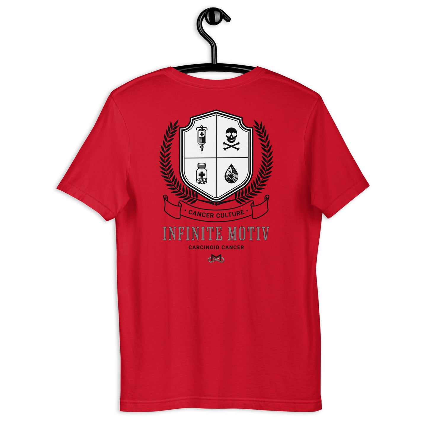 Unisex Carcinoid Cancer Crest Embroidered t-shirt