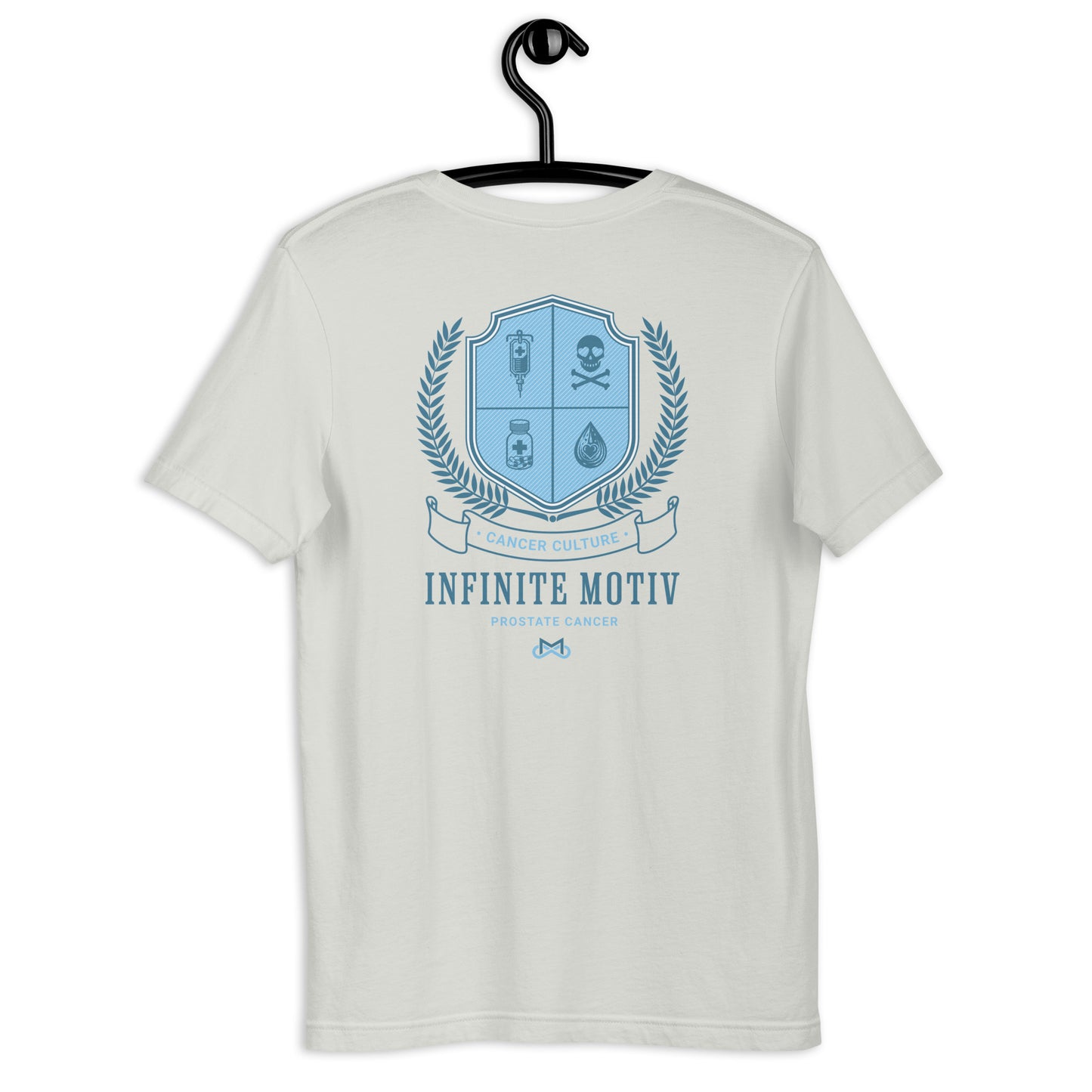 Unisex Prostate Cancer Crest Embroidered t-shirt