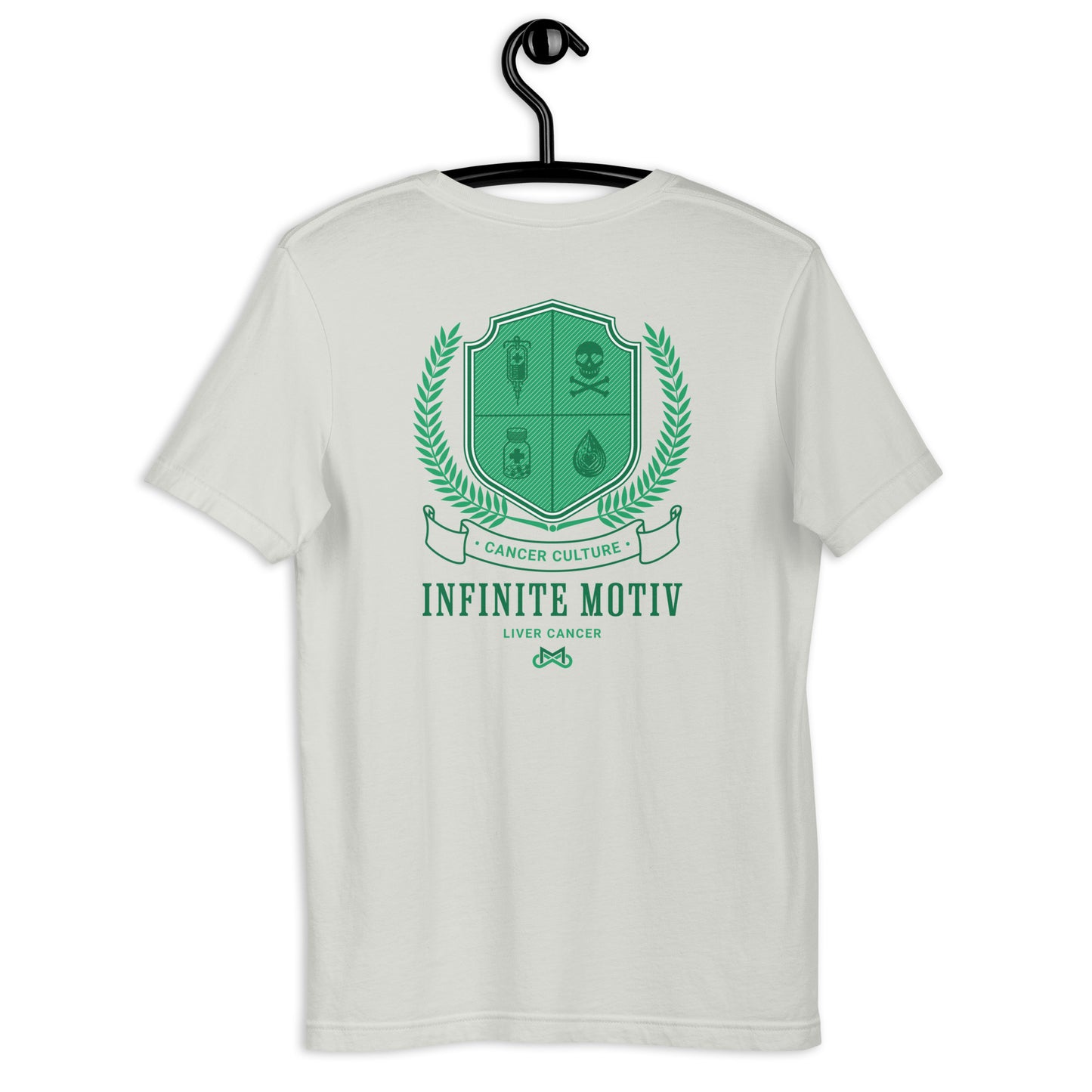 Unisex Liver Cancer Crest Embroidered t-shirt