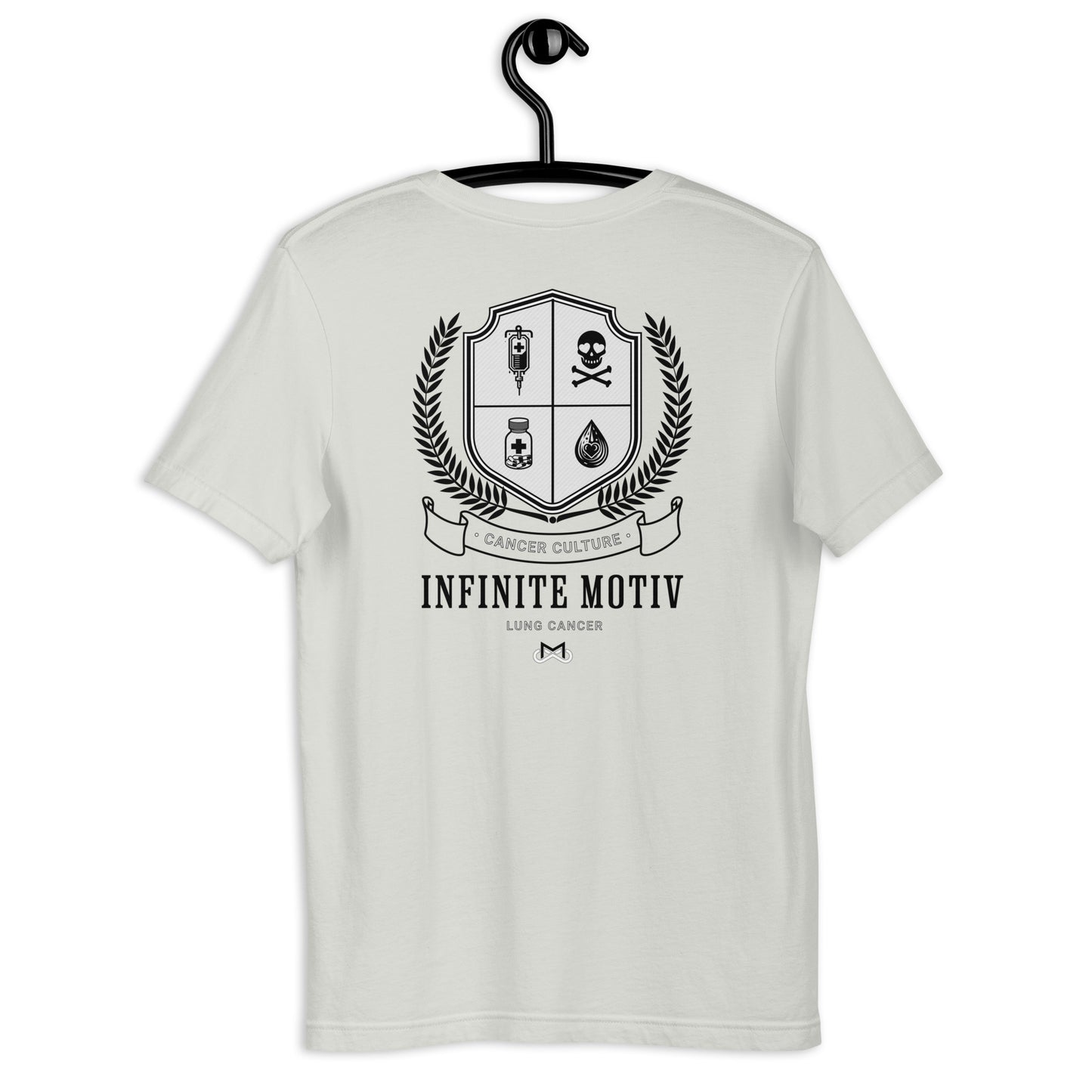 Unisex Lung Cancer Crest Embroidered t-shirt