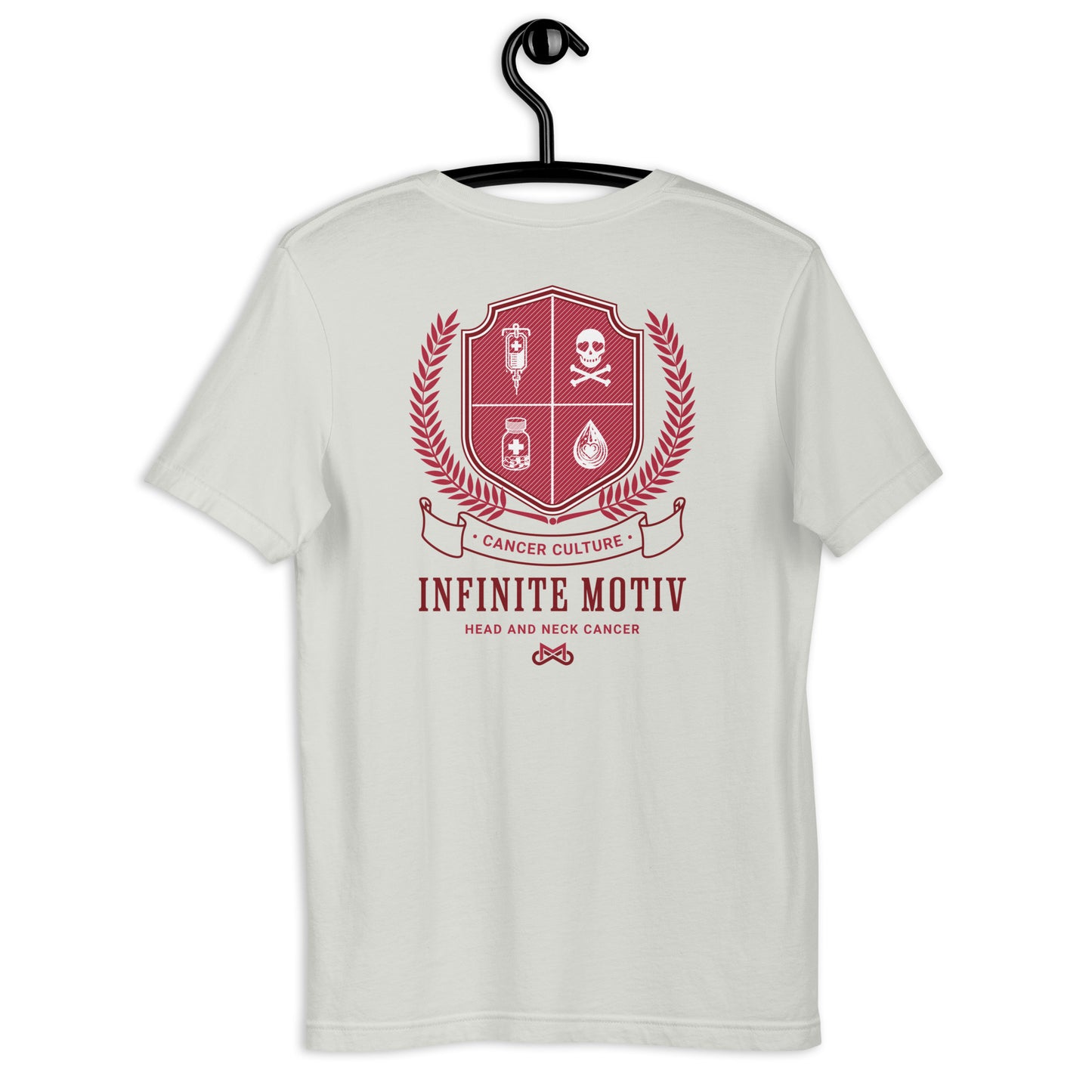 Unisex Head and Neck Cancer Crest Embroidered t-shirt