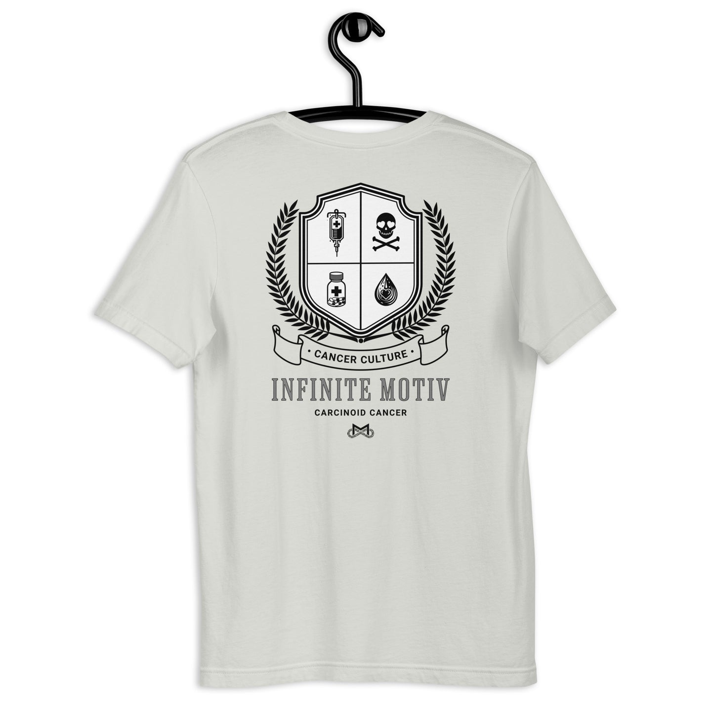 Unisex Carcinoid Cancer Crest Embroidered t-shirt