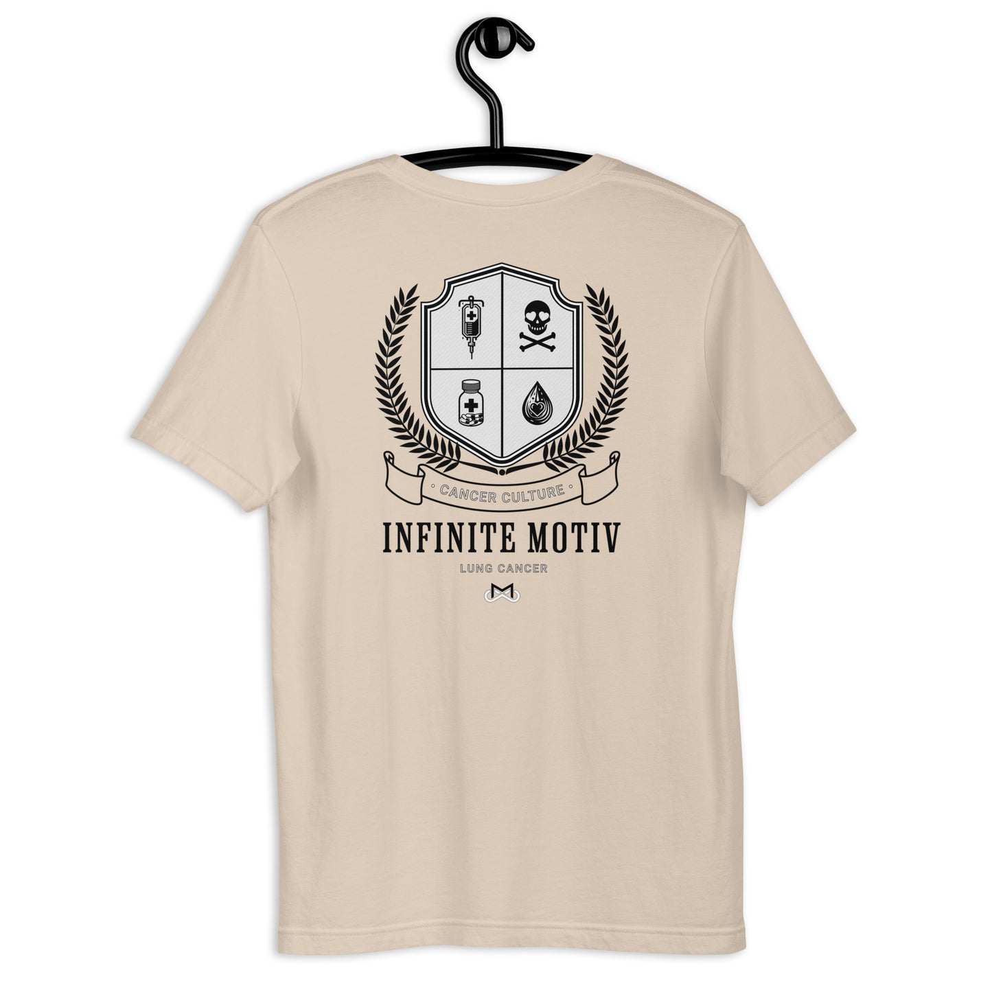 Unisex Lung Cancer Crest Embroidered t-shirt