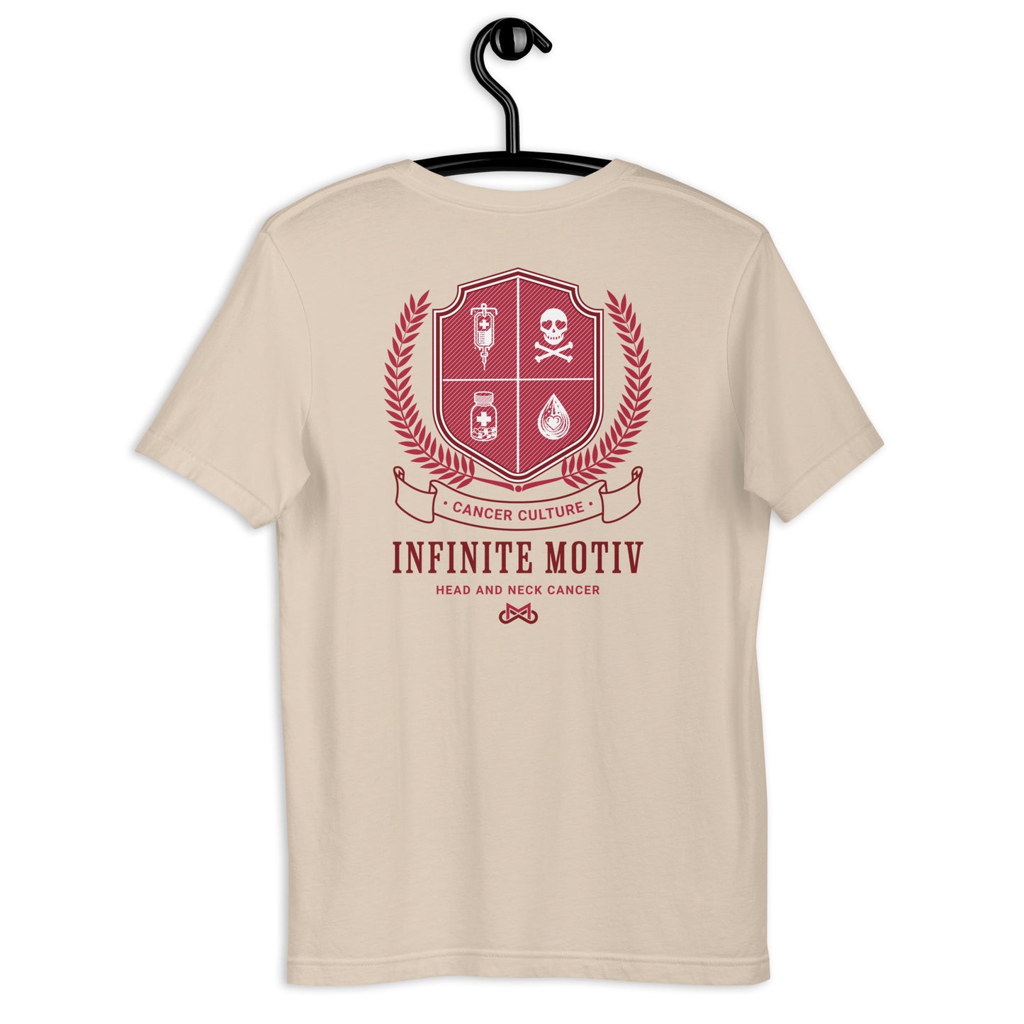 Unisex Head and Neck Cancer Crest Embroidered t-shirt