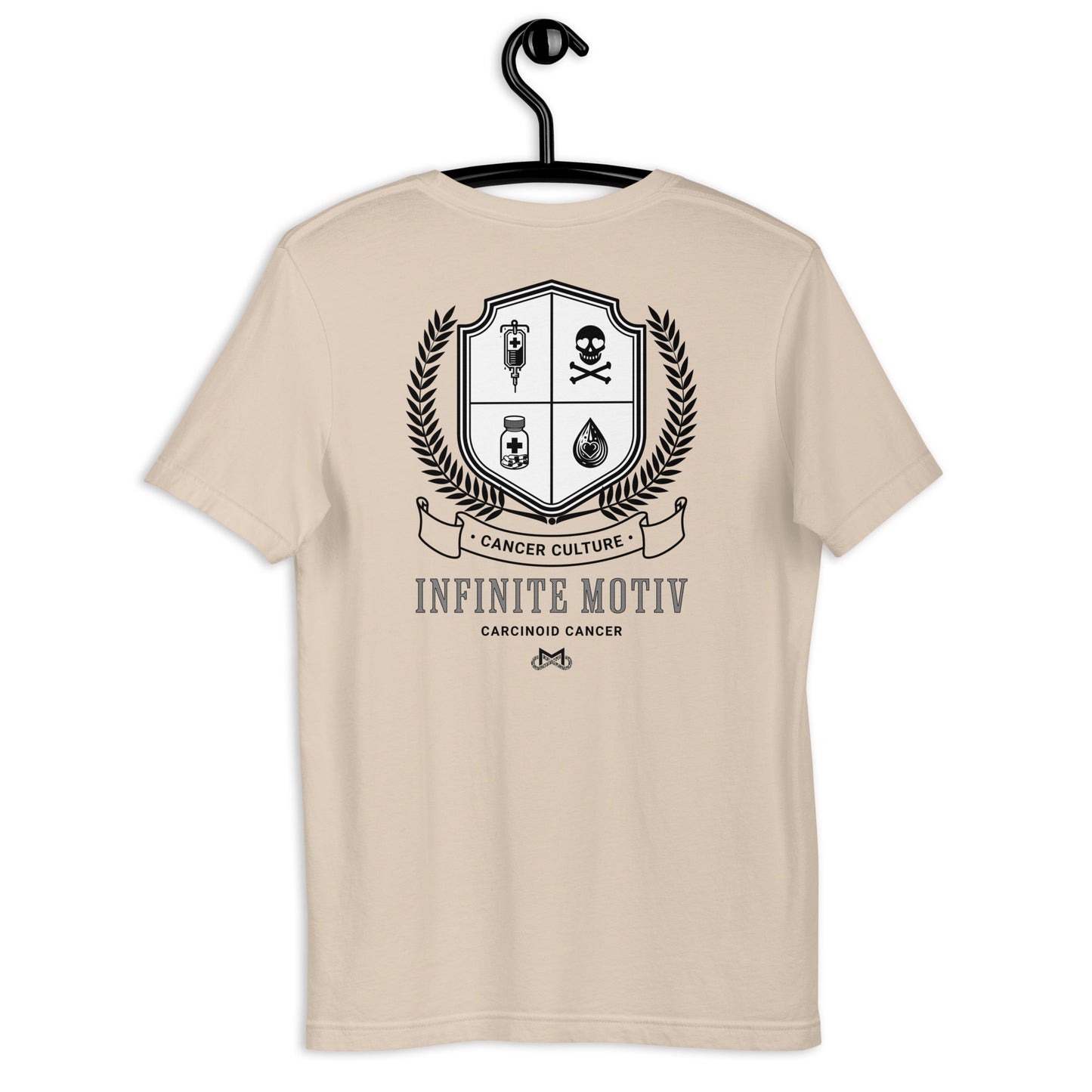 Unisex Carcinoid Cancer Crest Embroidered t-shirt