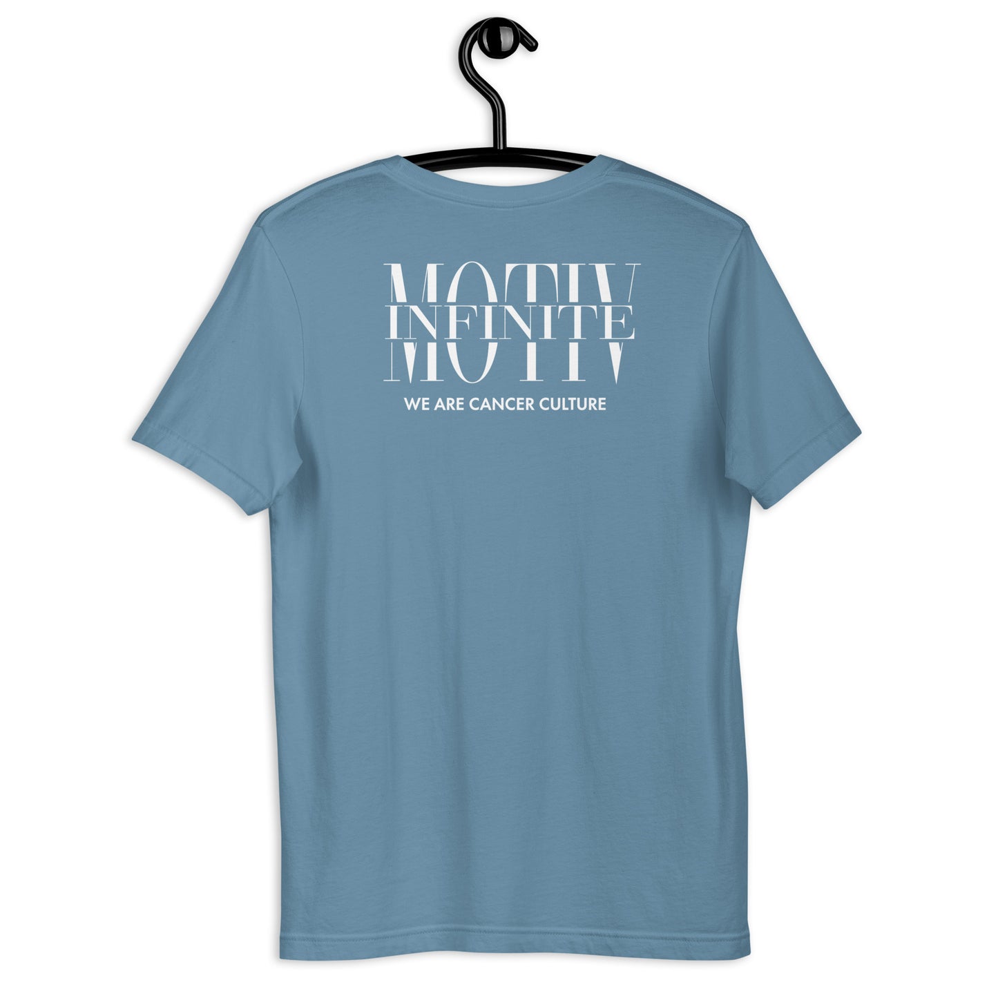 Unisex Stacked Motiv White Ink T-Shirt by Infinite Motiv | Soft, Breathable, Everyday Comfort