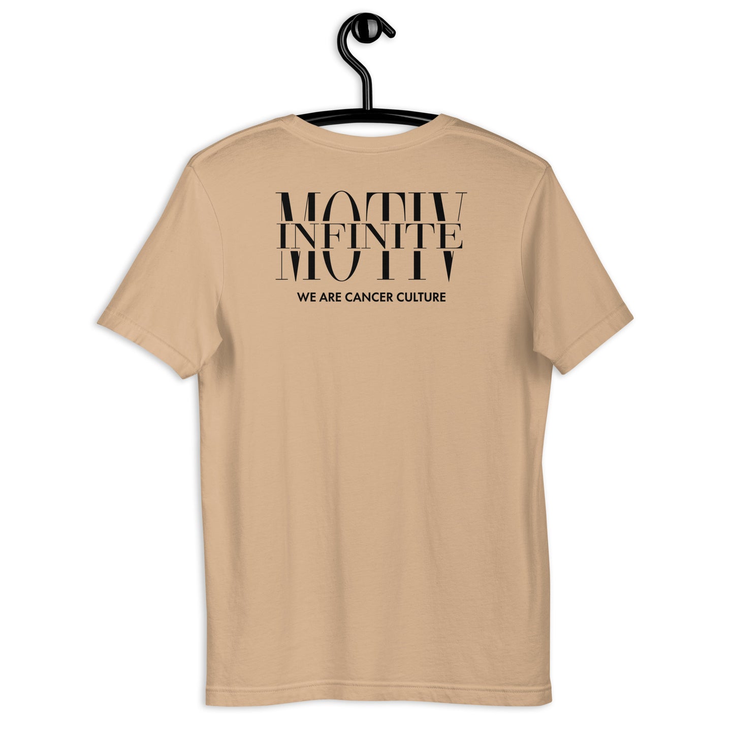 Unisex Stacked Motiv Black Ink T-Shirt by Infinite Motiv | Soft, Breathable, Everday Comfort