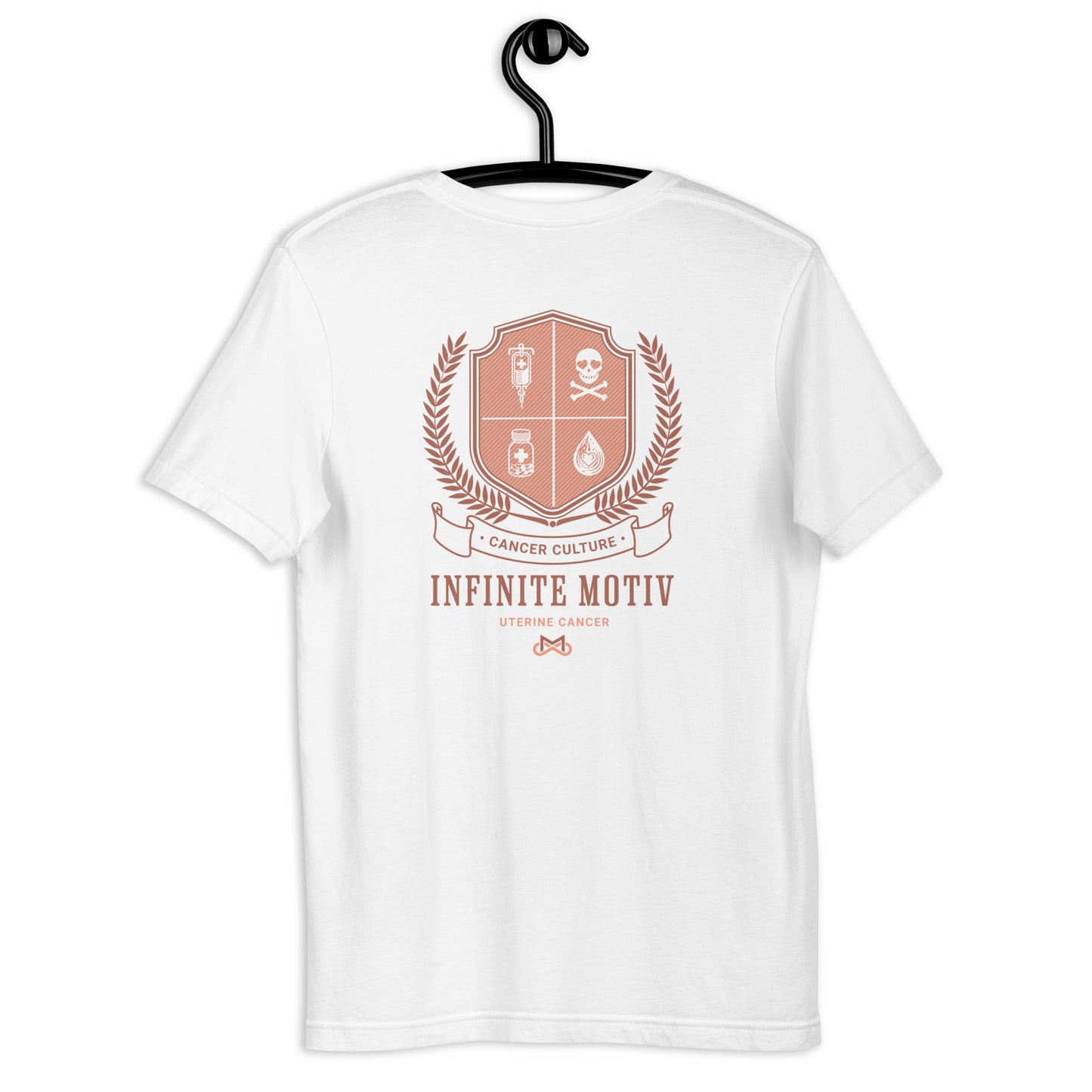 Unisex Uterine Cancer Crest Embroidered t-shirt