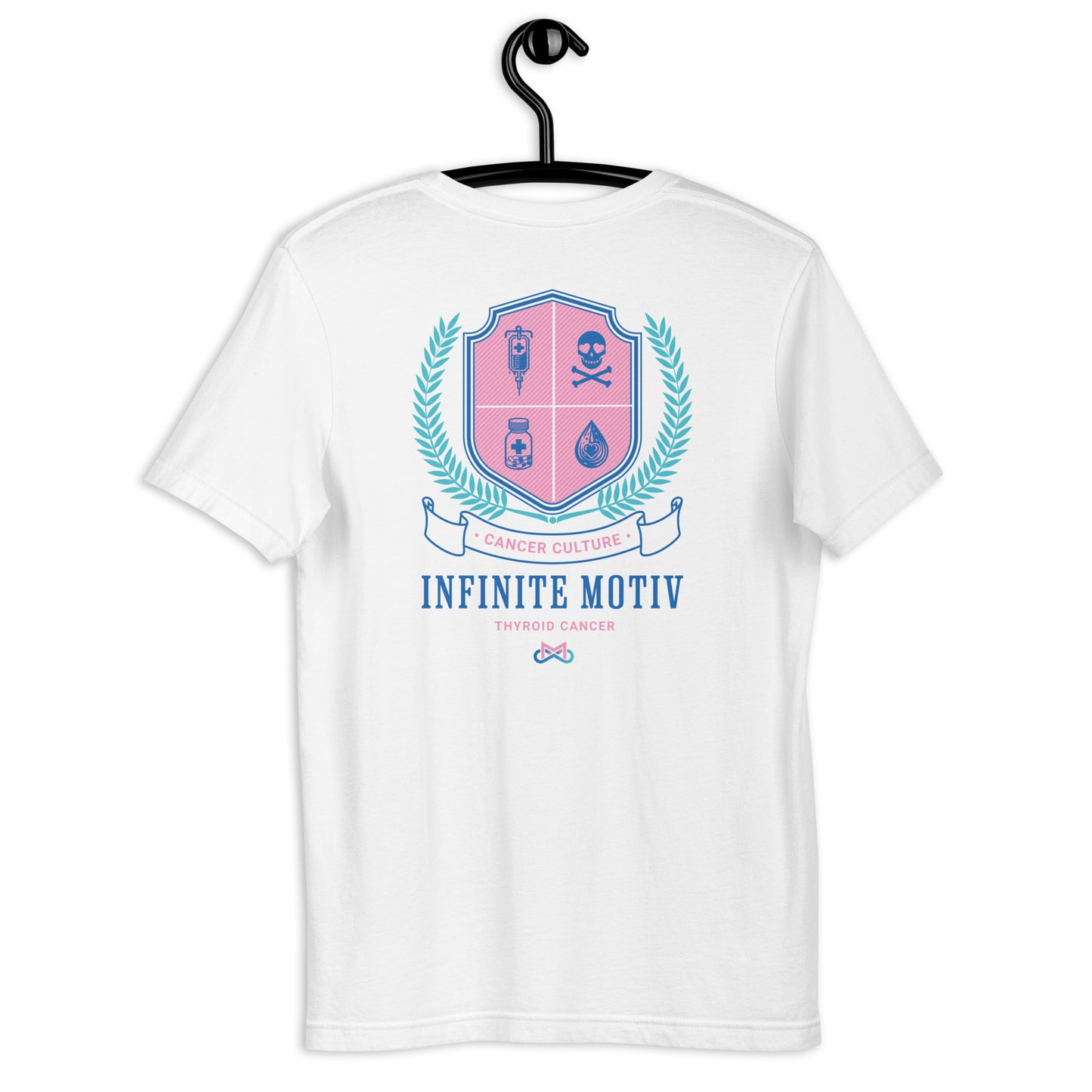 Unisex Thyroid Cancer Crest Embroidered t-shirt