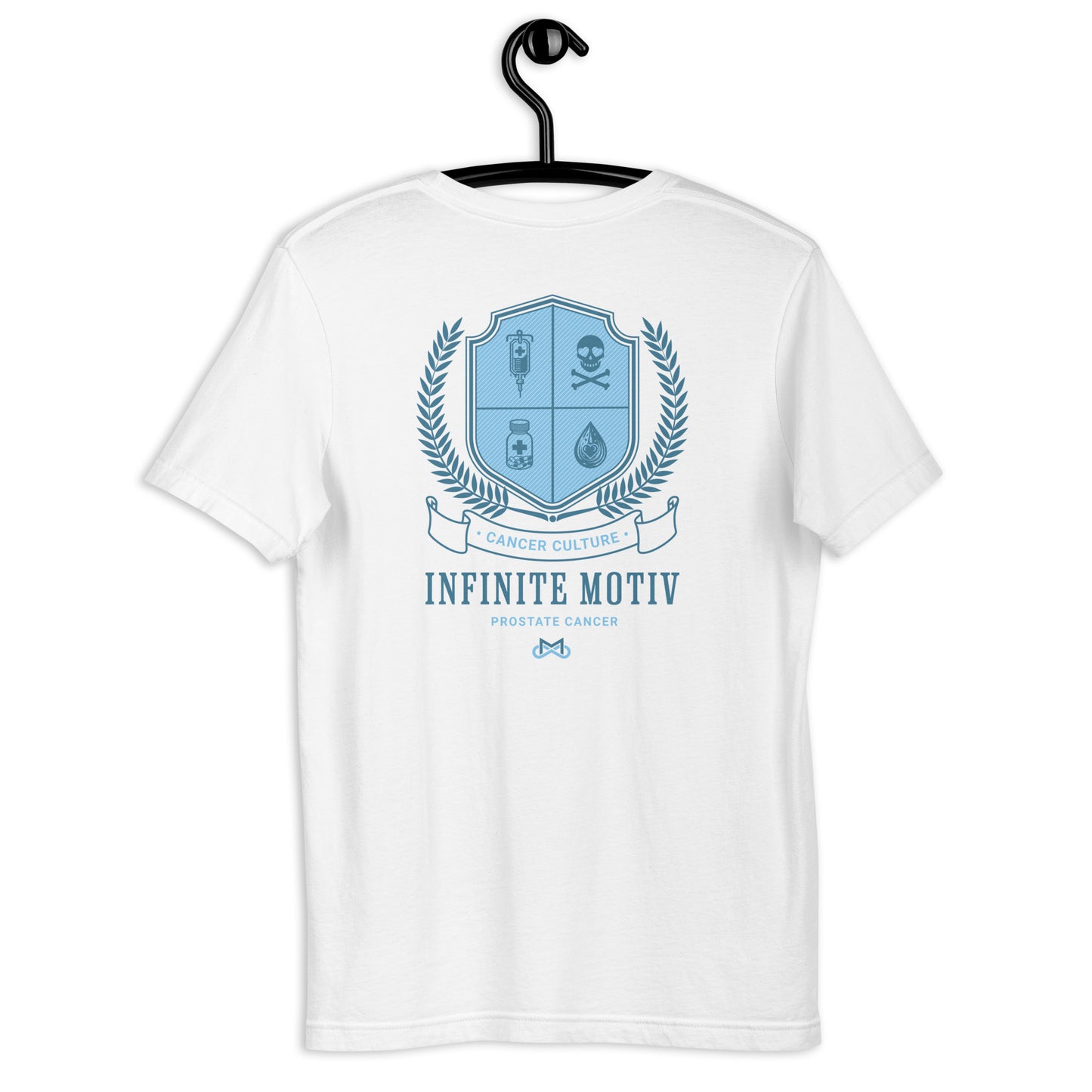 Unisex Prostate Cancer Crest Embroidered t-shirt