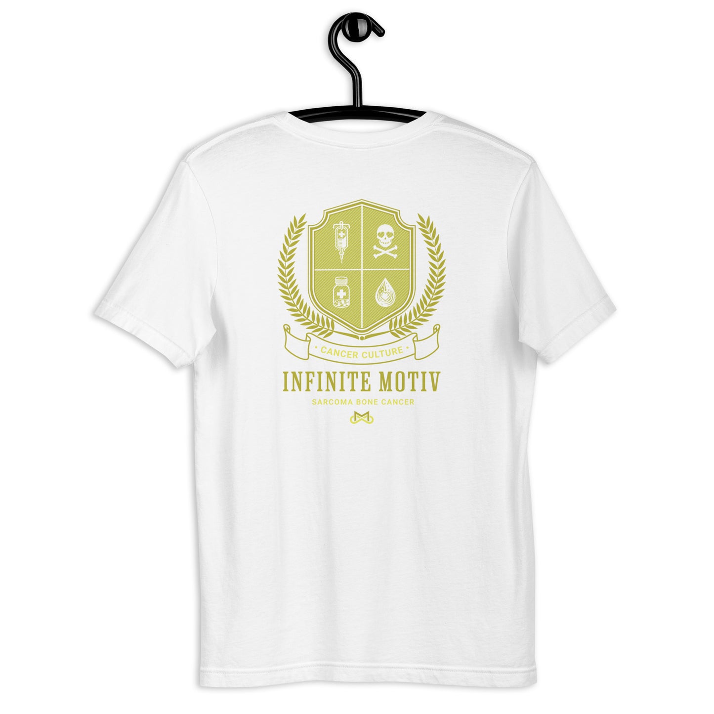 Unisex Sarcoma Bone Cancer Crest Embroidered t-shirt