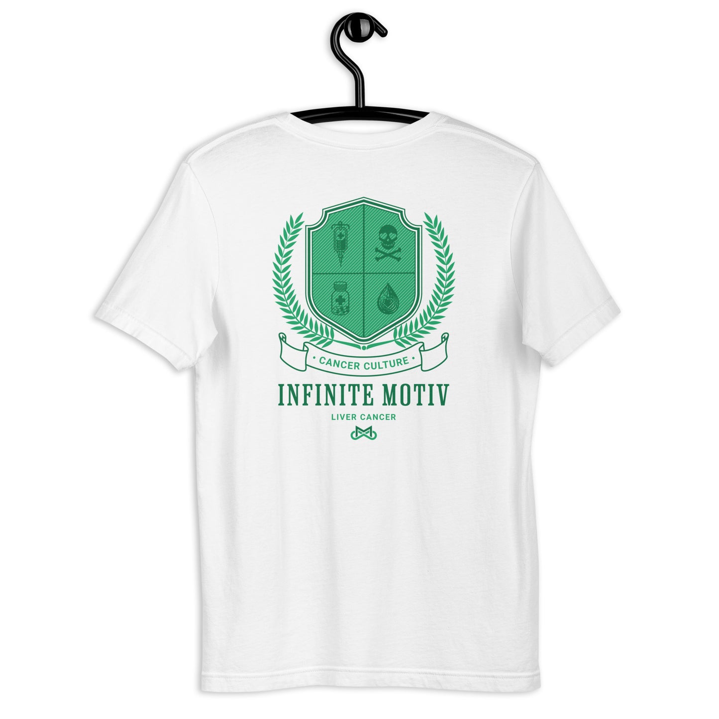 Unisex Liver Cancer Crest Embroidered t-shirt