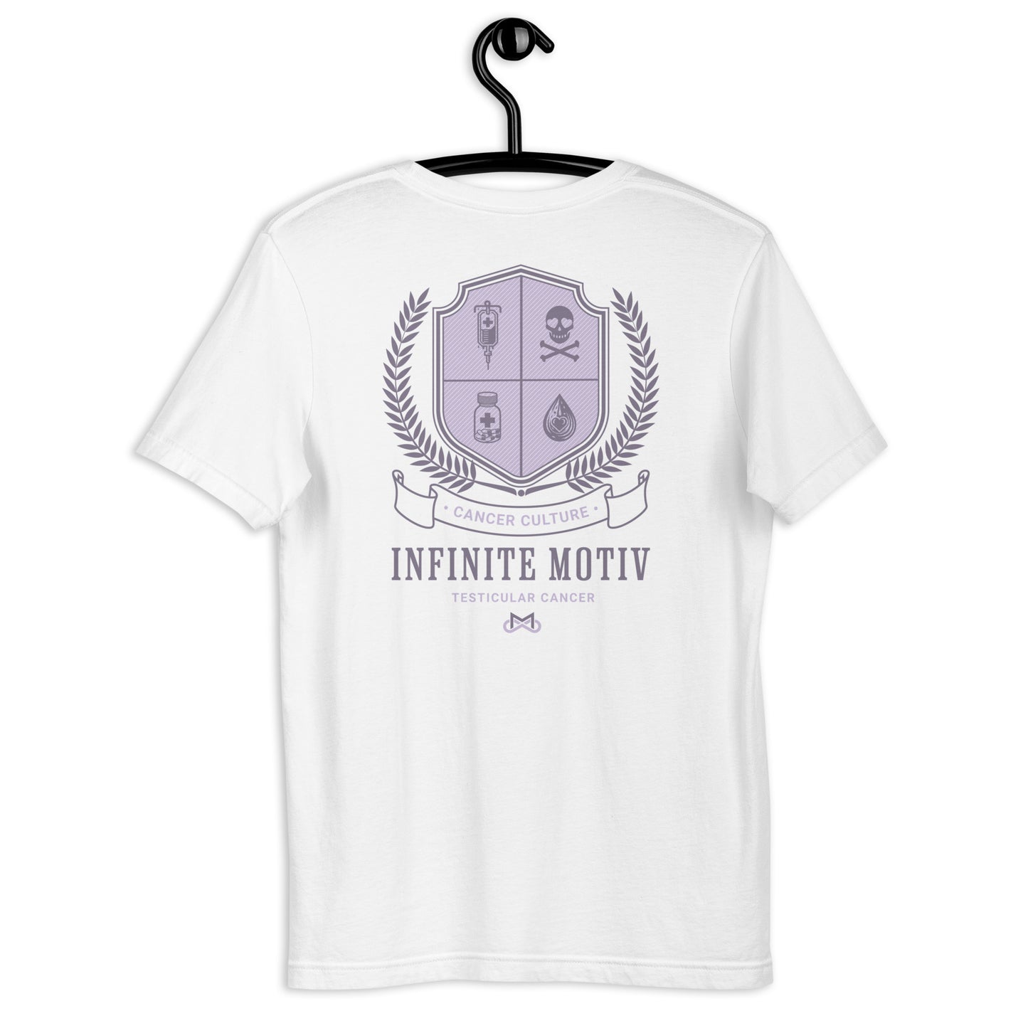 Unisex Testicular Cancer Crest Embroidered t-shirt