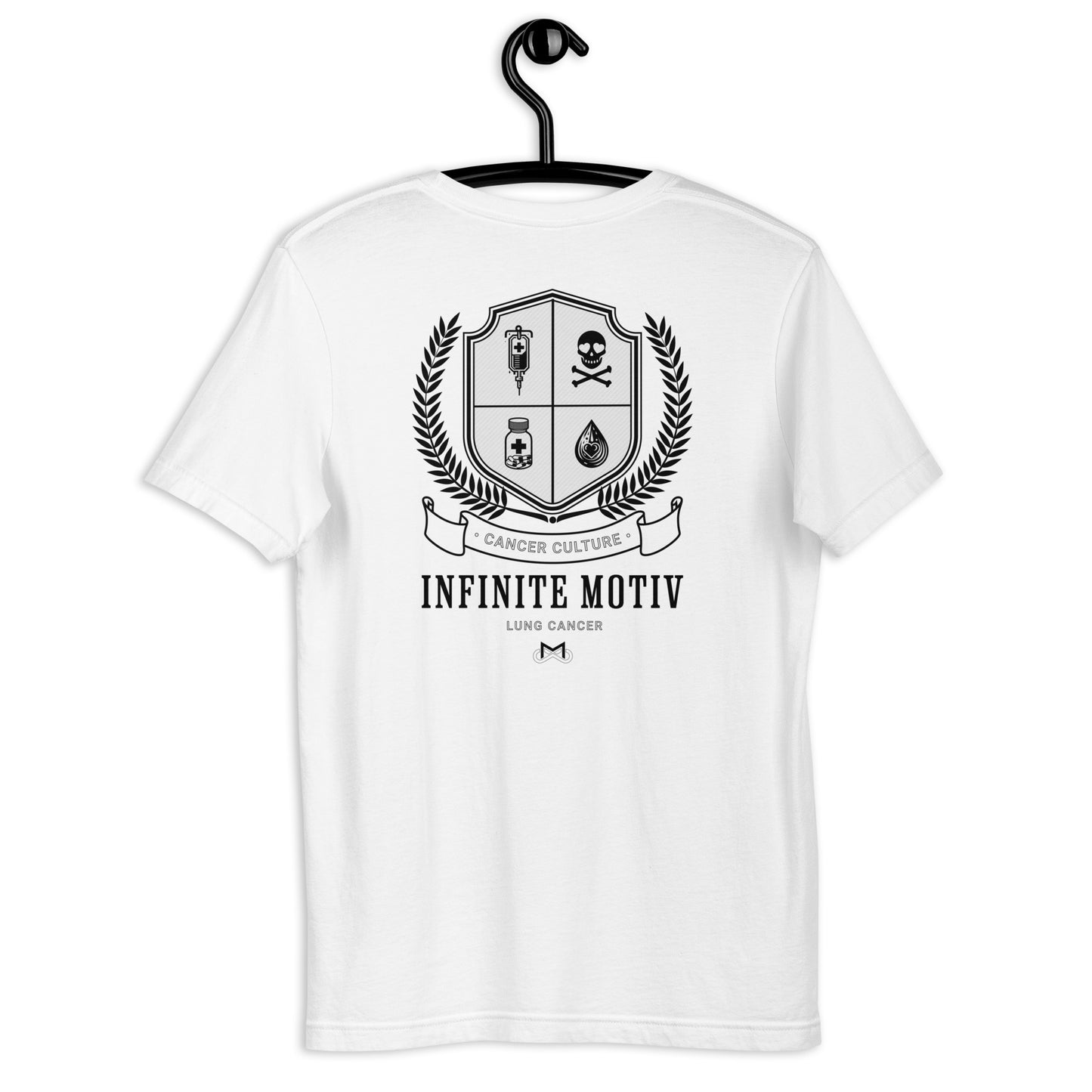 Unisex Lung Cancer Crest Embroidered t-shirt