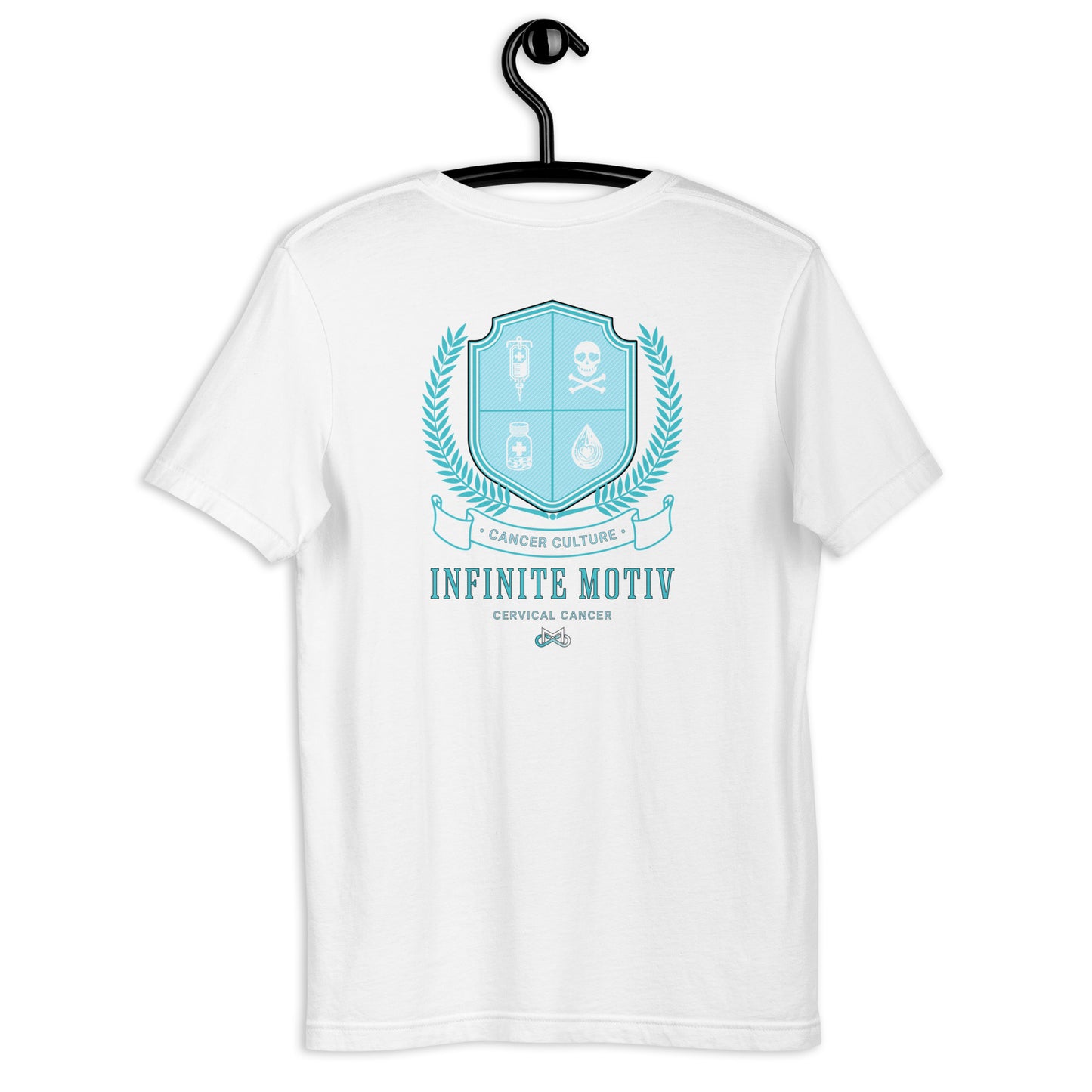 Unisex Cervical Cancer Crest Embroidered t-shirt