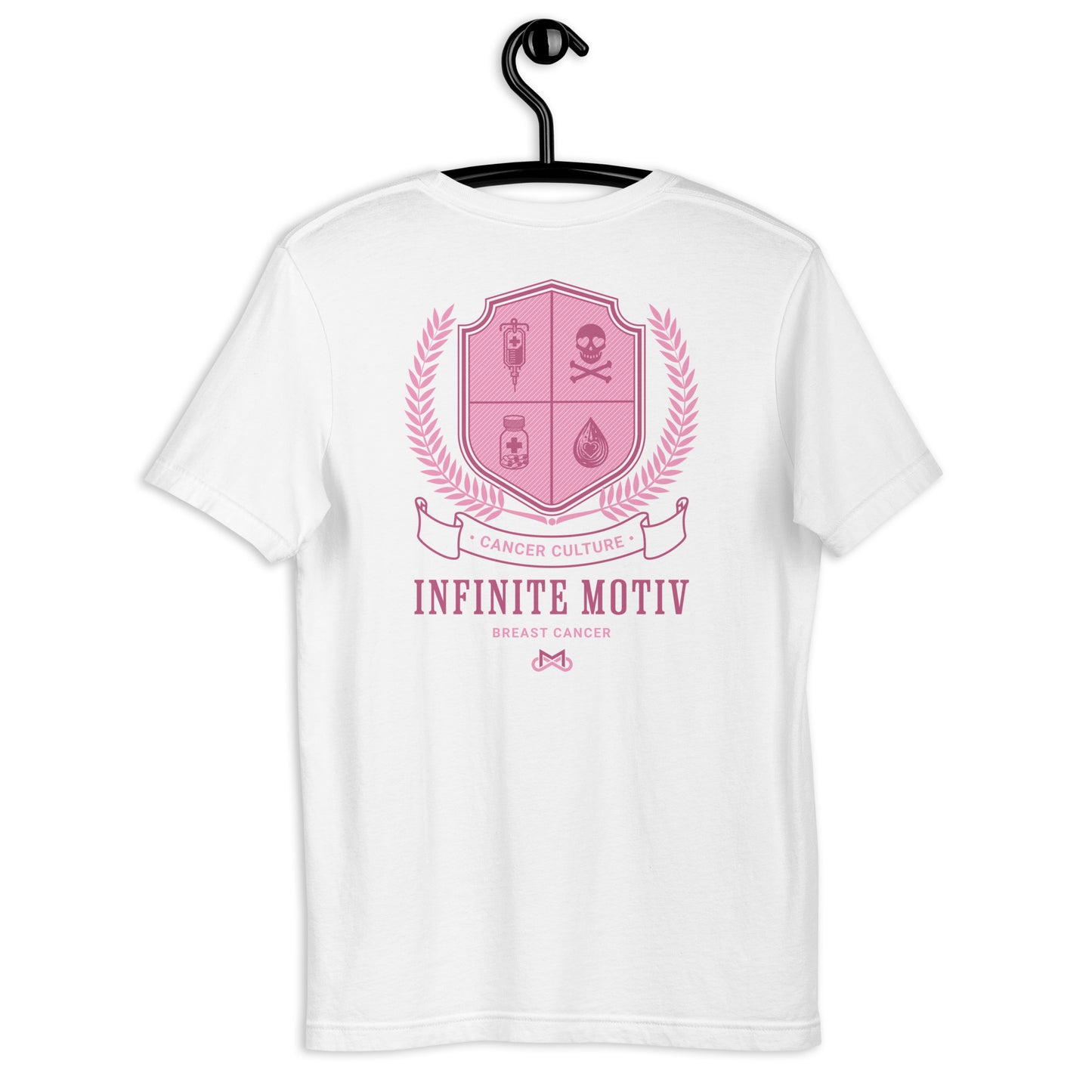 Unisex Breast Cancer Crest Embroidered t-shirt