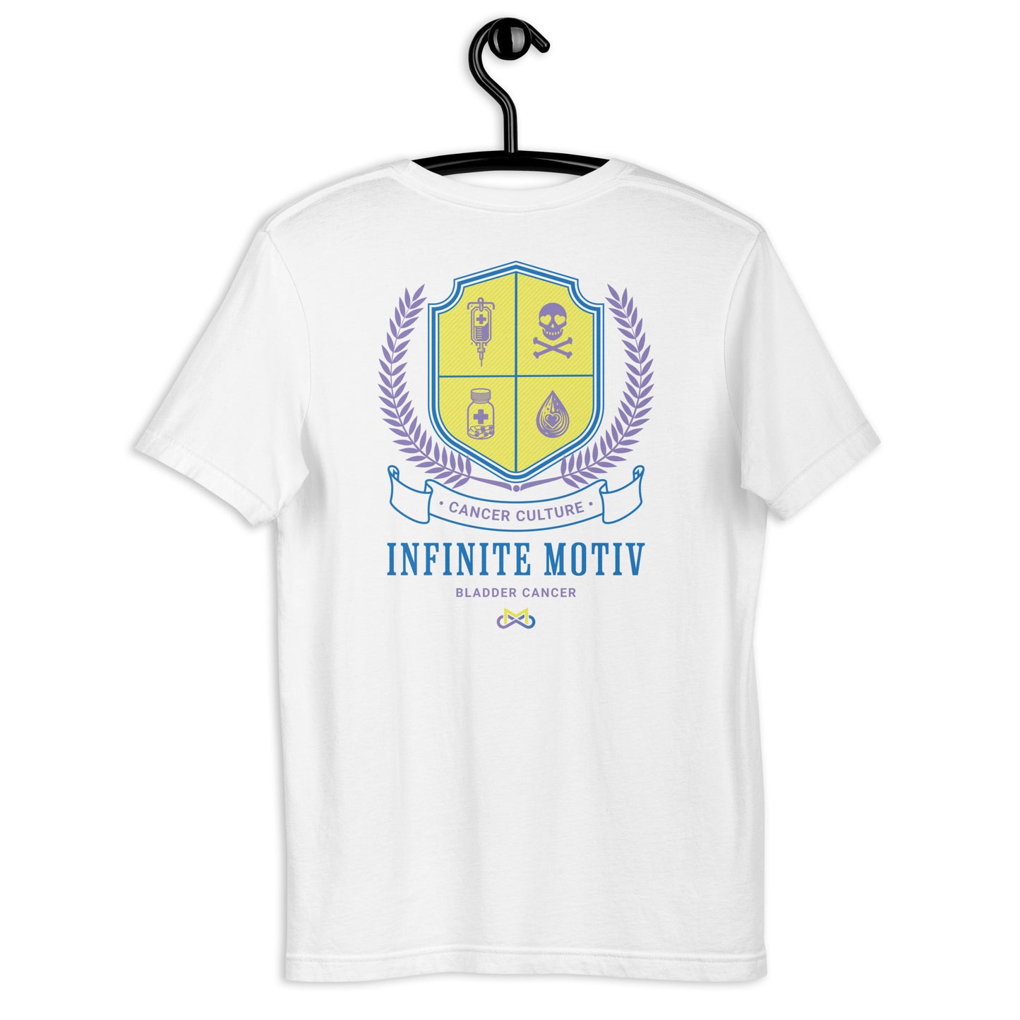 Unisex Bladder Cancer Crest Embroidered t-shirt