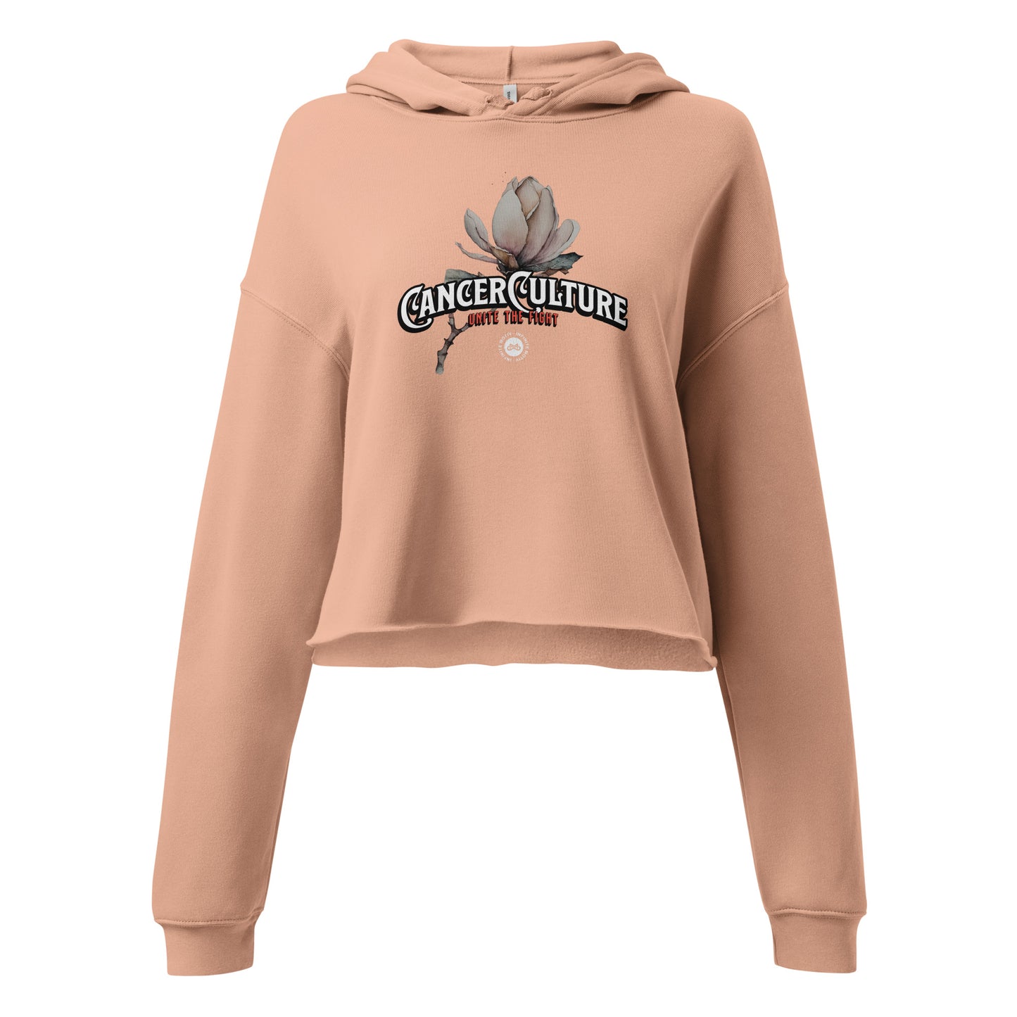 CancerCulture Bloom Women's Crop Hoodie by Infinite Motiv | Stylish Statement Hoodie for Cancer Awareness