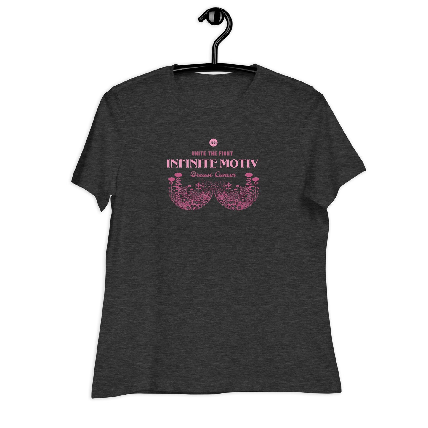 Floral Relaxed T-Shirt for Breast Cancer Support, Gift, Breast cancer survival, positivity, Gift for Him, Gift for Her