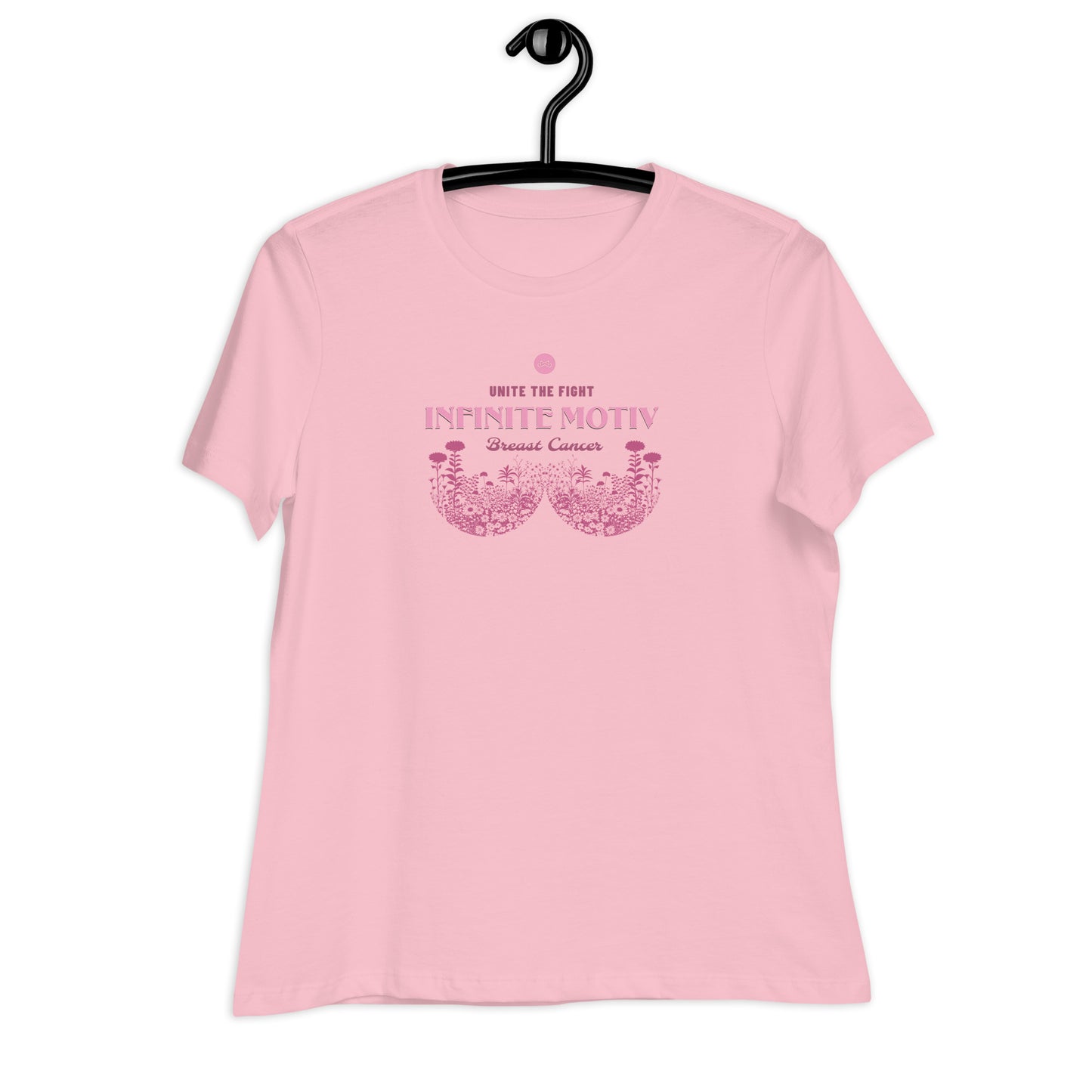 Floral Relaxed T-Shirt for Breast Cancer Support, Gift, Breast cancer survival, positivity, Gift for Him, Gift for Her