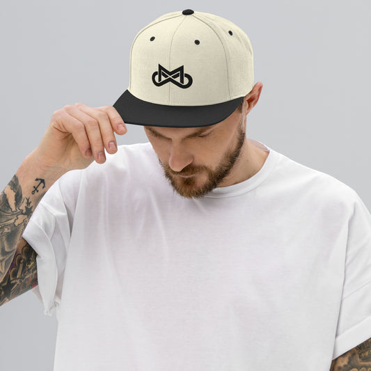 Unisex Infinite Motiv Black Snapback Hat