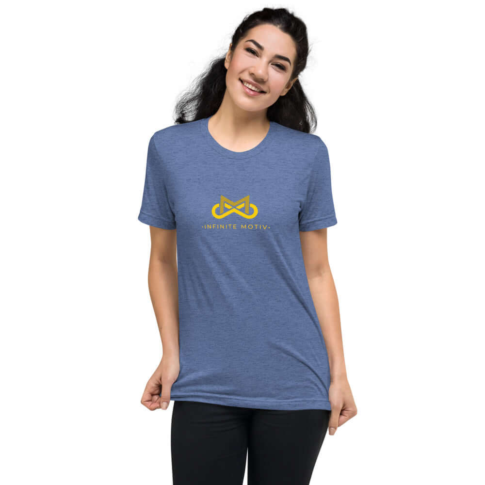 Women's Childhood Cancer Tri-blend Short Sleeve T-Shirt - Support the Fight