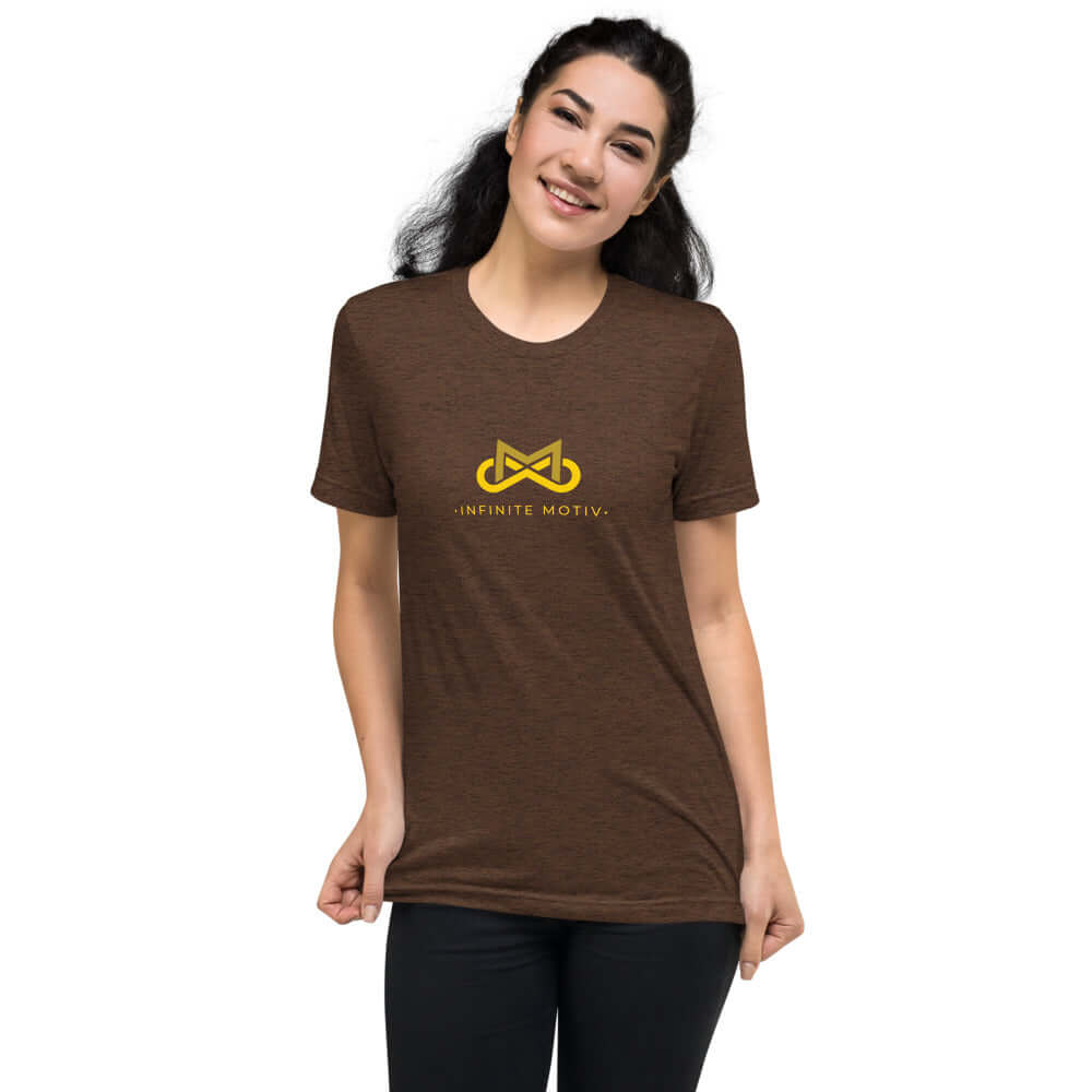 Women's Childhood Cancer Tri-blend Short Sleeve T-Shirt - Support the Fight
