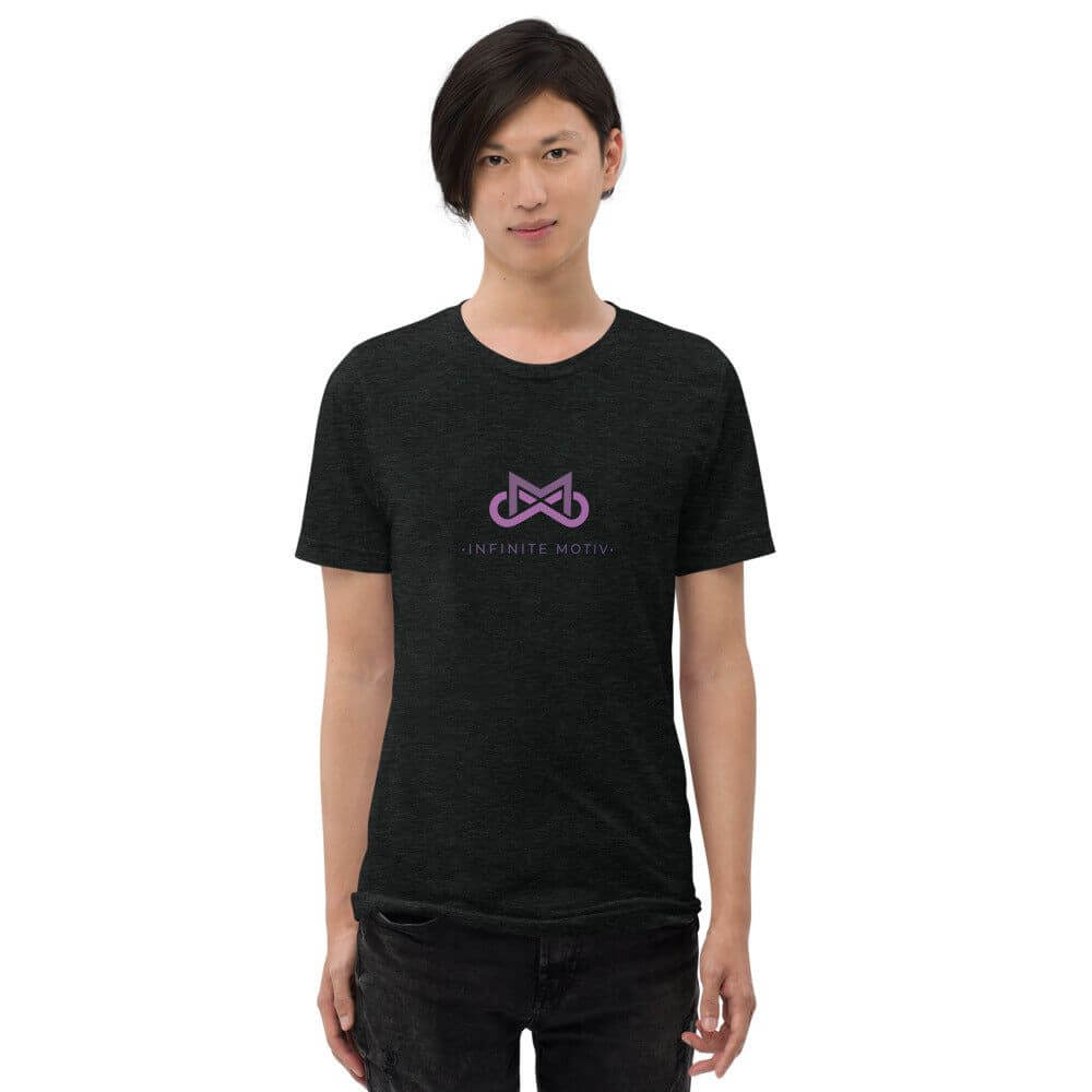Men's Pancreatic Cancer Tri-blend Short sleeve t-shirt-Infinite Motiv Clothing-Men,Pancreatic Cancer,T-Shirts