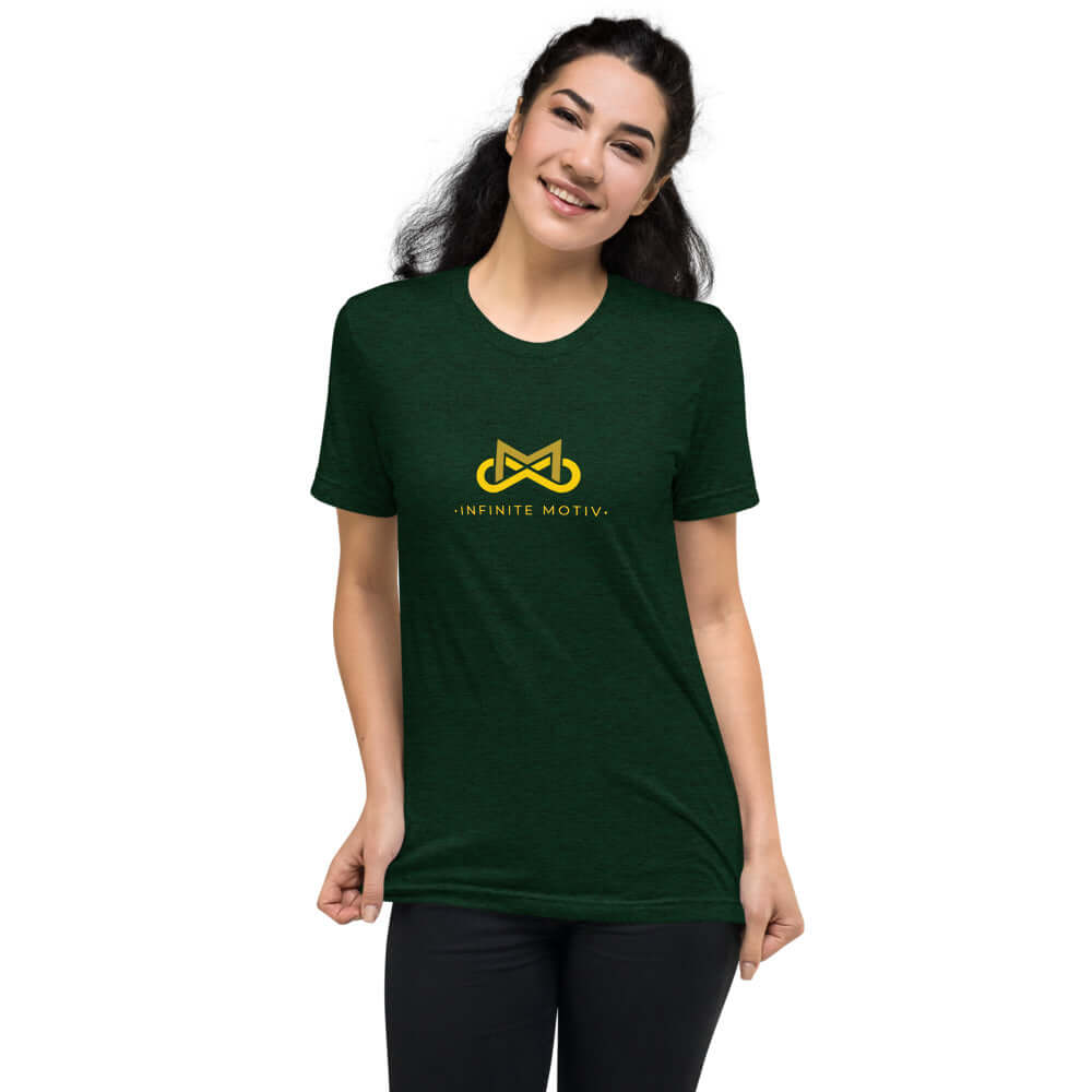 Women's Childhood Cancer Tri-blend Short Sleeve T-Shirt - Support the Fight