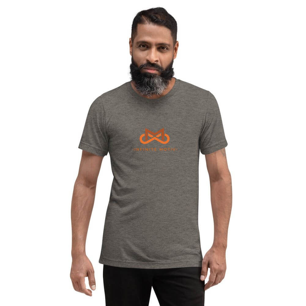 Men's Kidney Cancer Tri-blend Short sleeve t-shirt-Infinite Motiv Clothing-Kidney Cancer,Men,T-Shirts