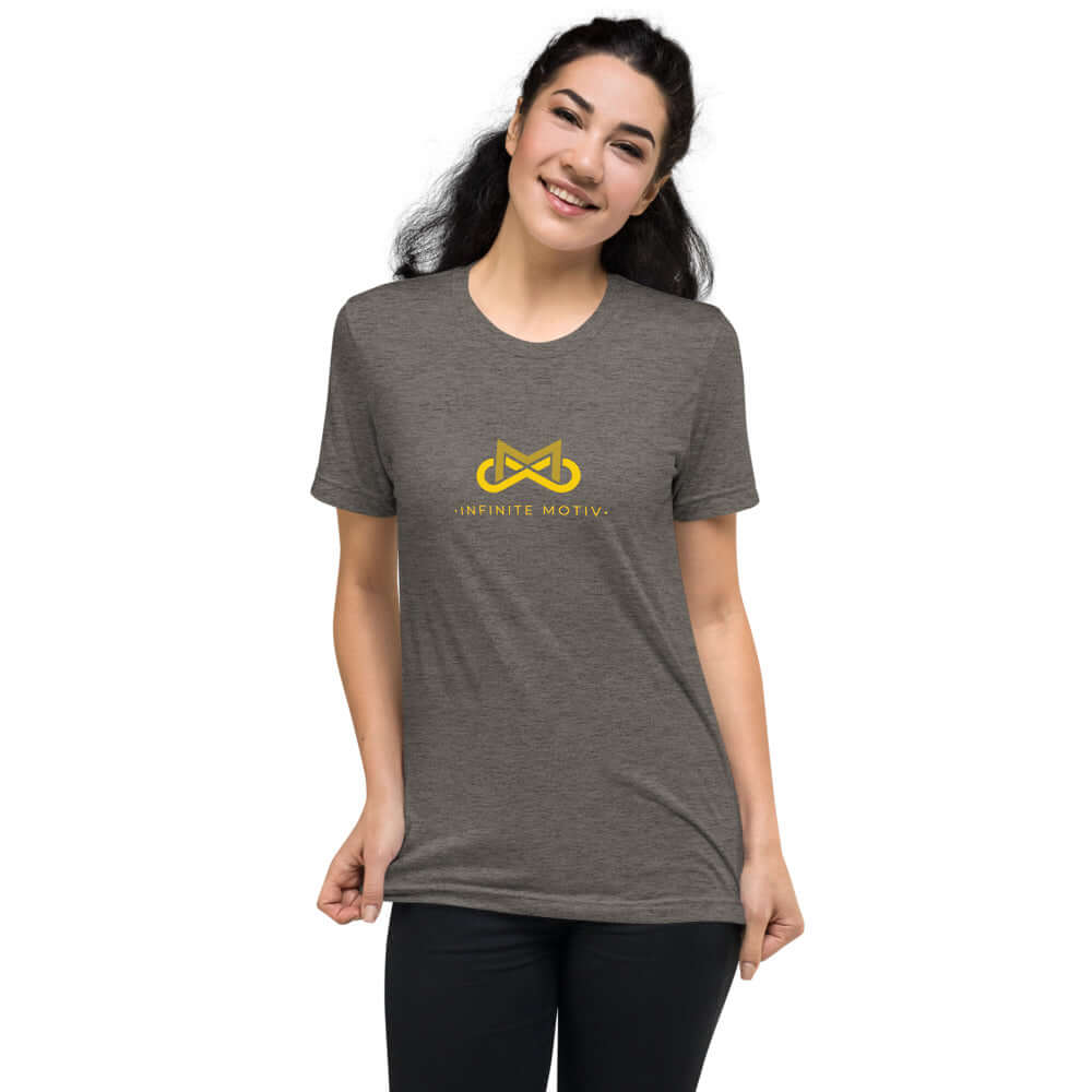 Women's Childhood Cancer Tri-blend Short Sleeve T-Shirt - Support the Fight