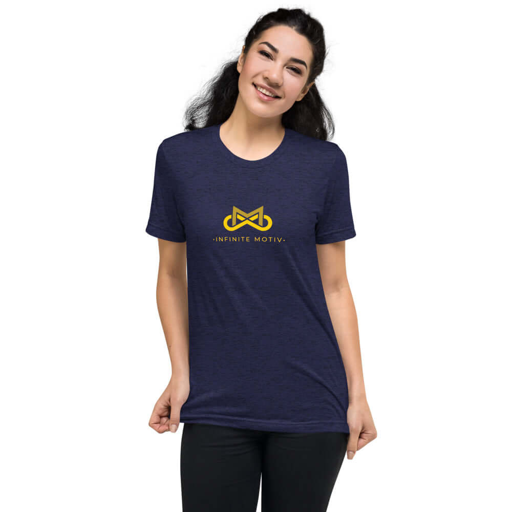 Women's Childhood Cancer Tri-blend Short Sleeve T-Shirt - Support the Fight