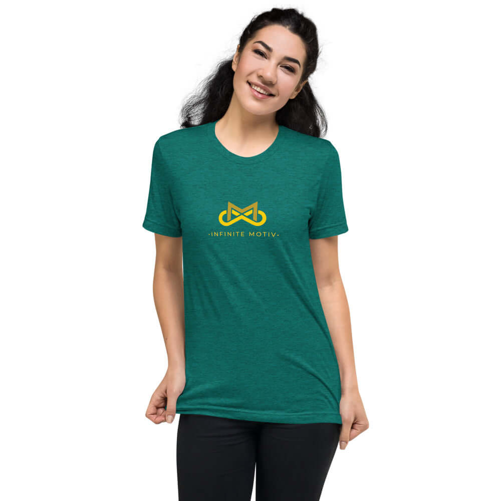 Women's Childhood Cancer Tri-blend Short Sleeve T-Shirt - Support the Fight