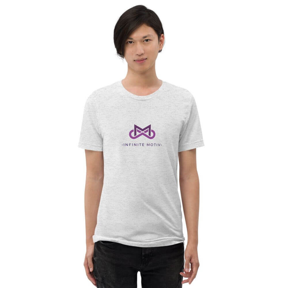 Men's Pancreatic Cancer Tri-blend Short sleeve t-shirt-Infinite Motiv Clothing-Men,Pancreatic Cancer,T-Shirts